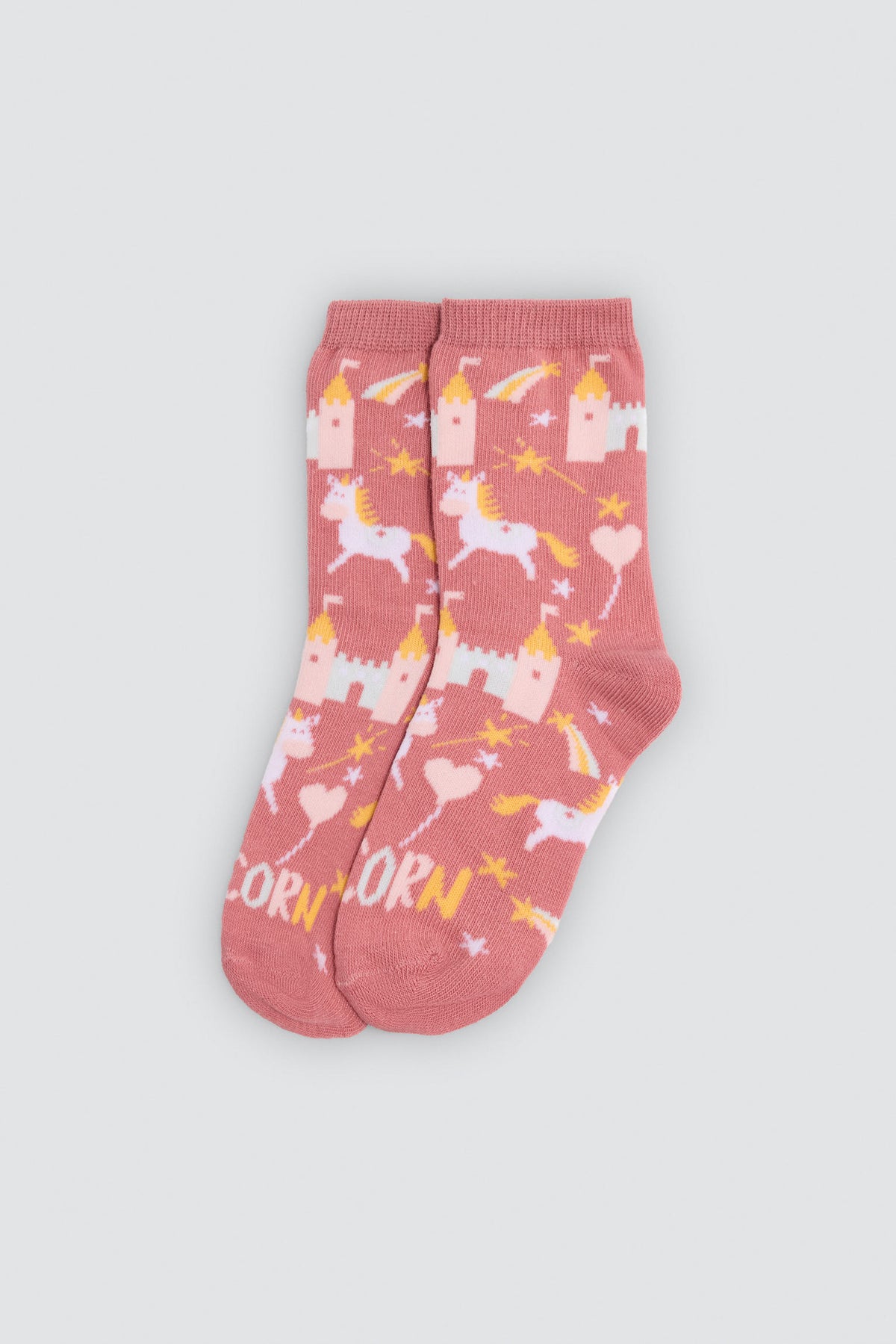 Pack 4 calcetines niña estampado unicornios