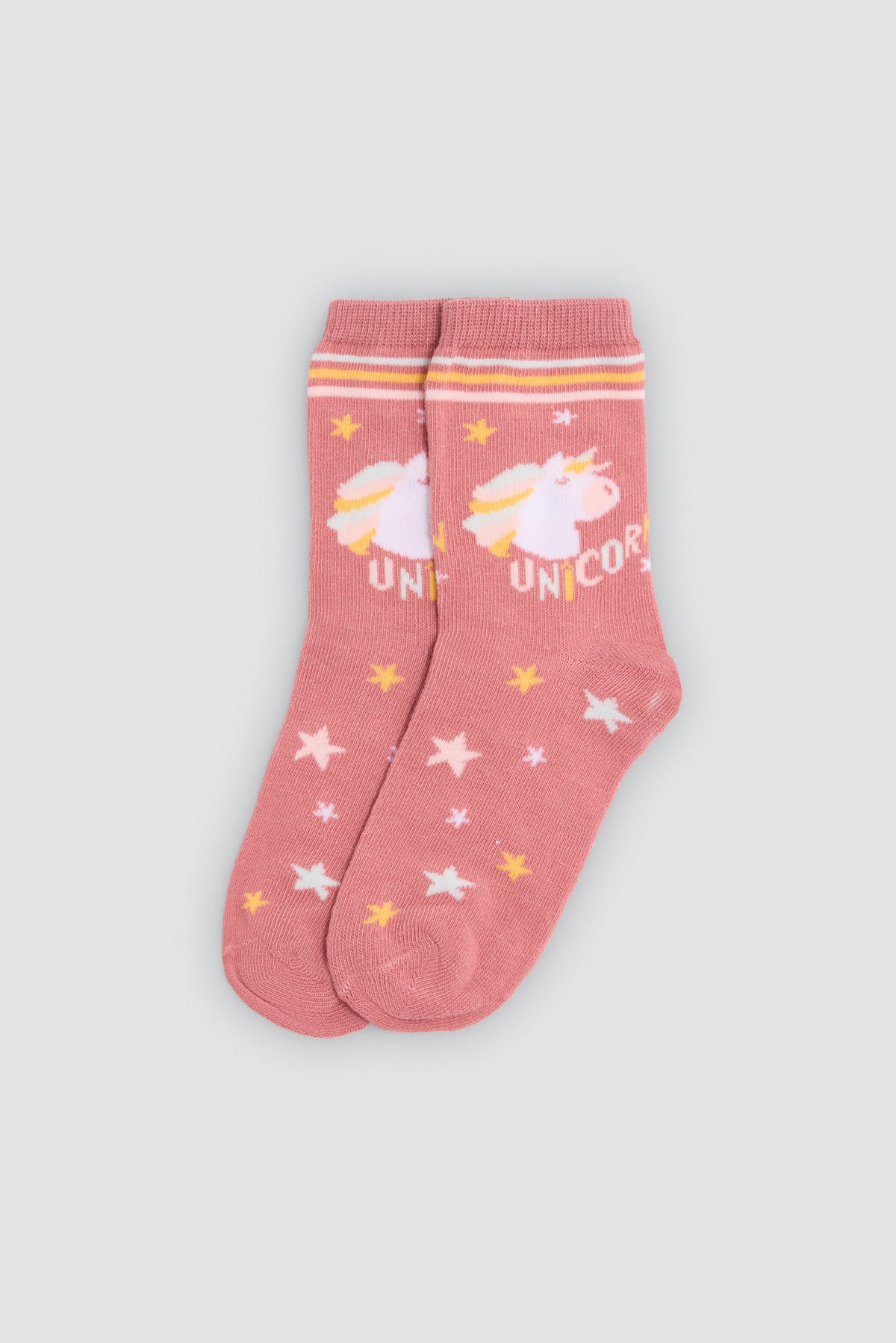 Pack 4 calcetines niña estampado unicornios