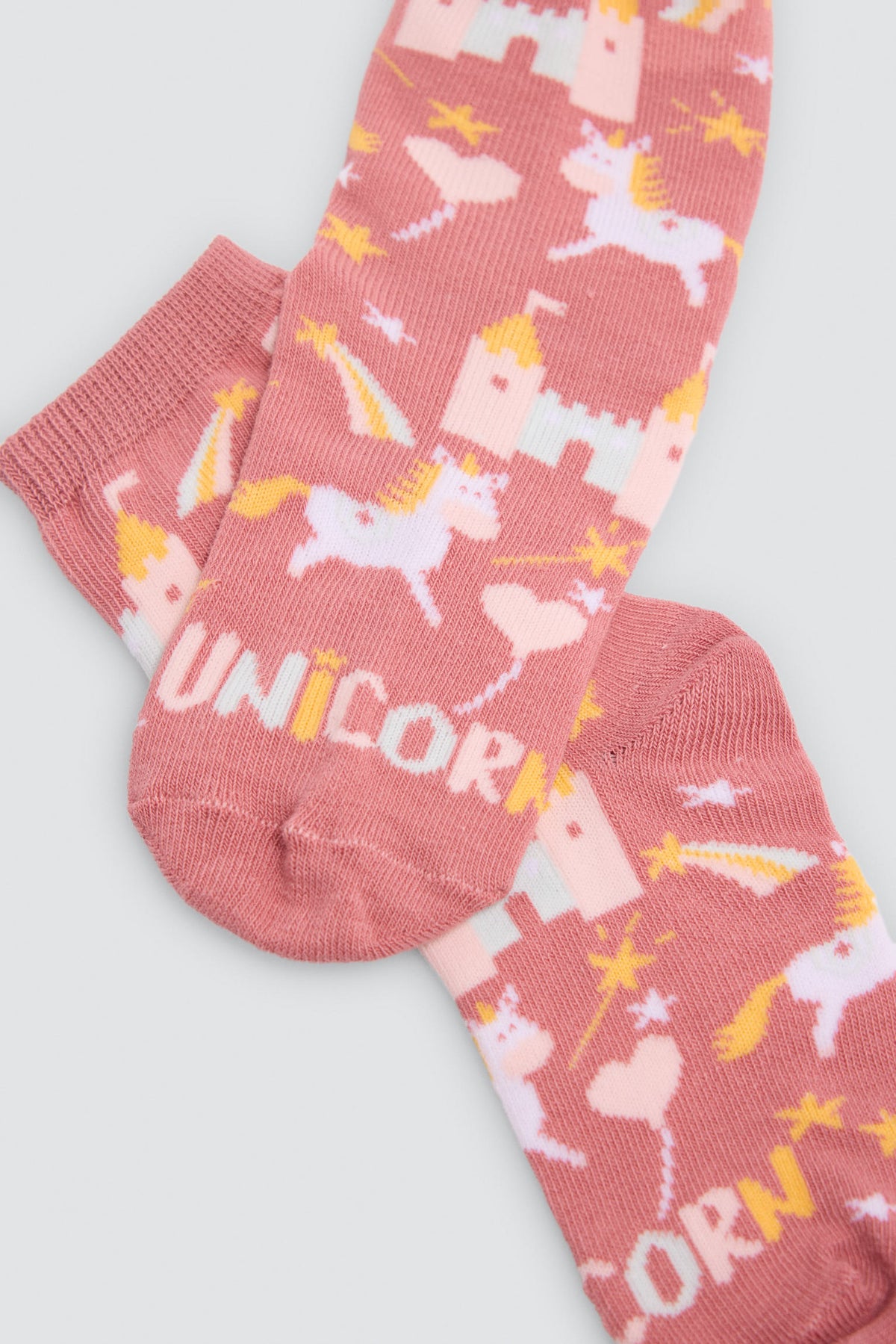 Pack 4 calcetines niña estampado unicornios