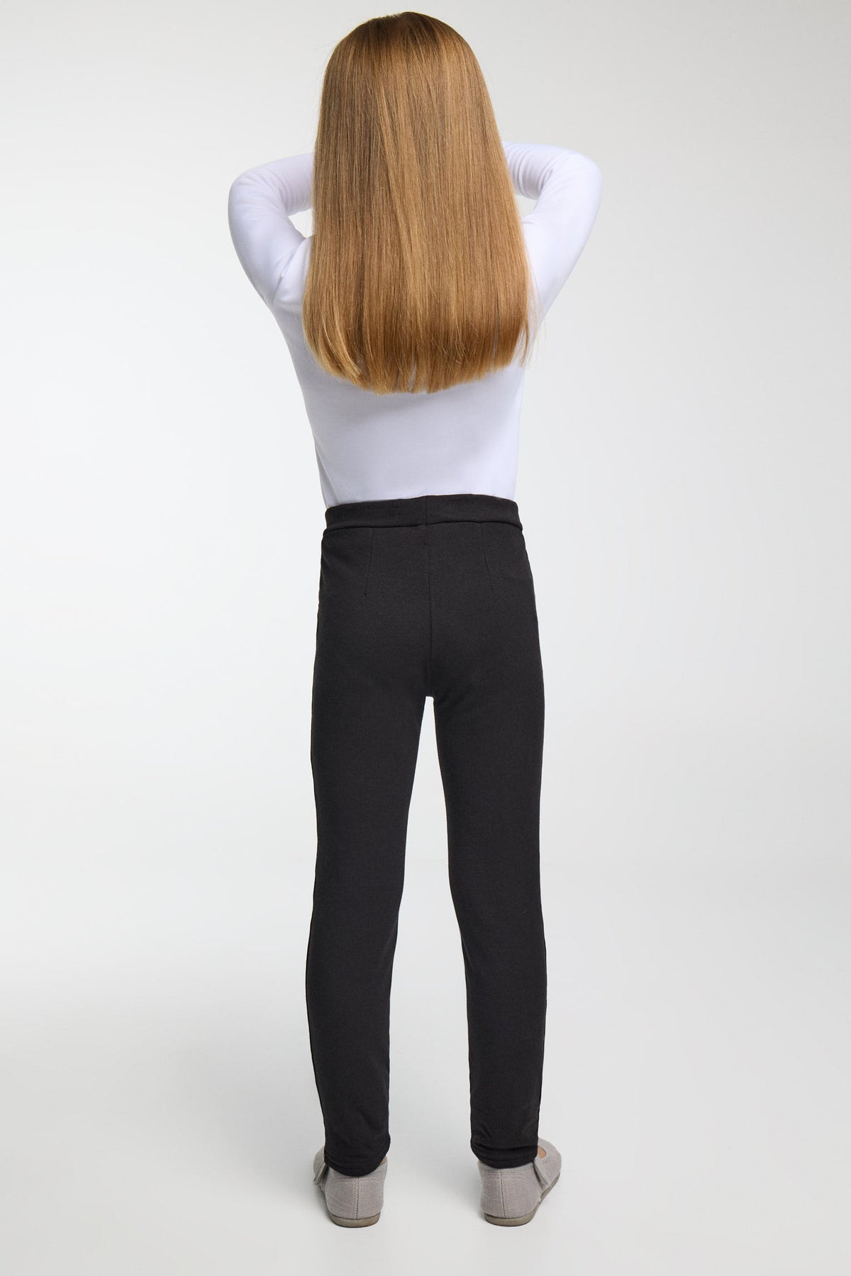 TÉRMICO Leggings afelpados niña pitillo negro
