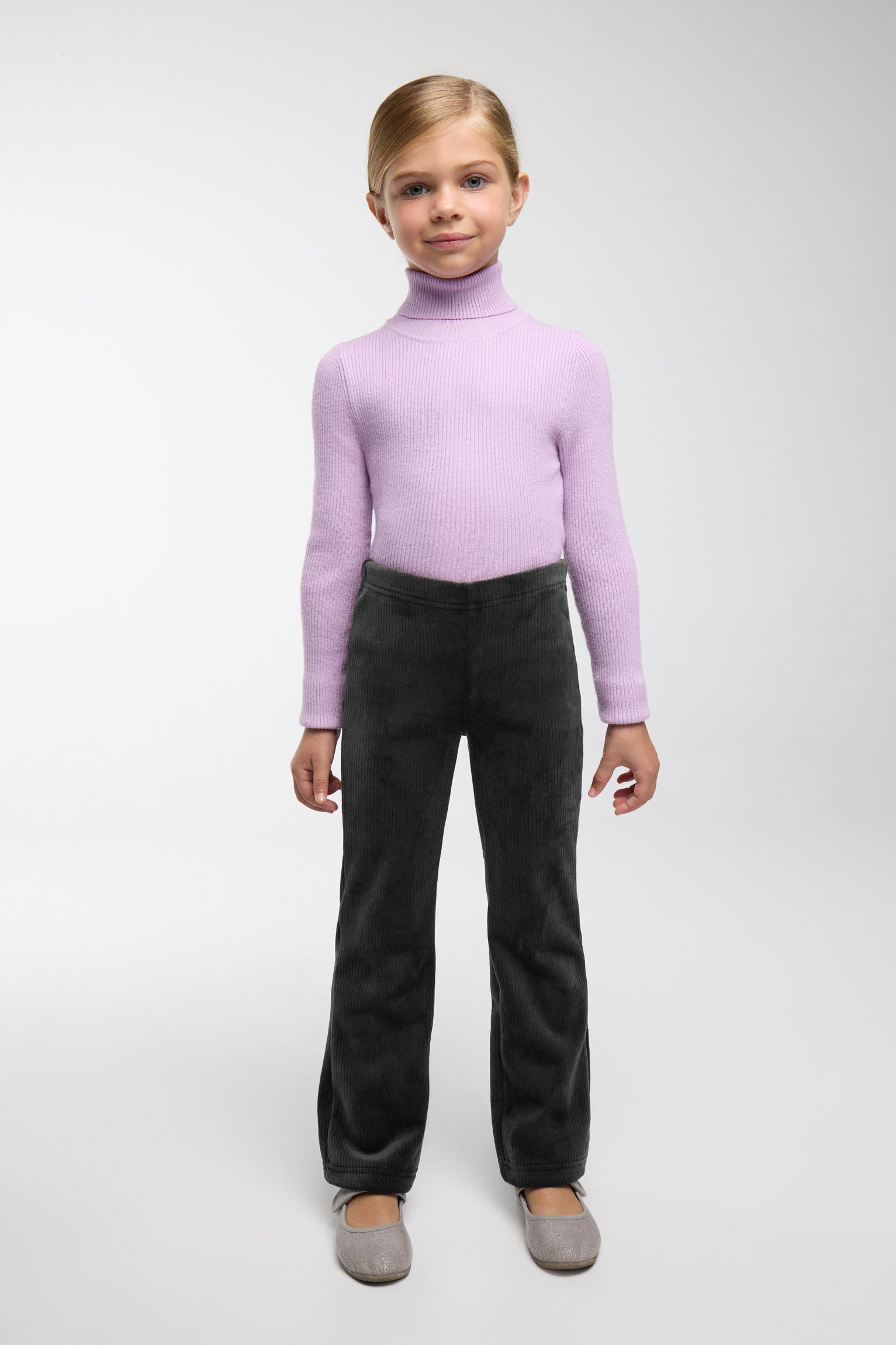 ULTRA TÉRMICO Pantalón afelpado niña efecto pana negro