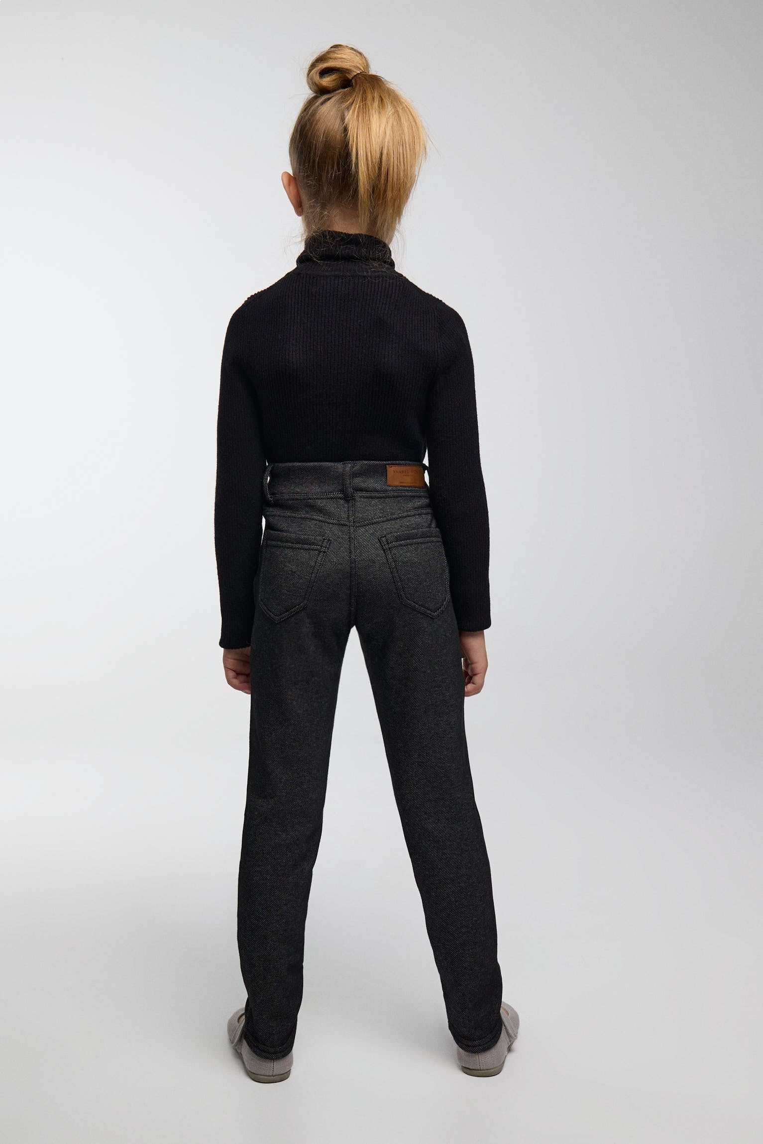 TÉRMICO Leggings afelpados niña efecto vaquero negro