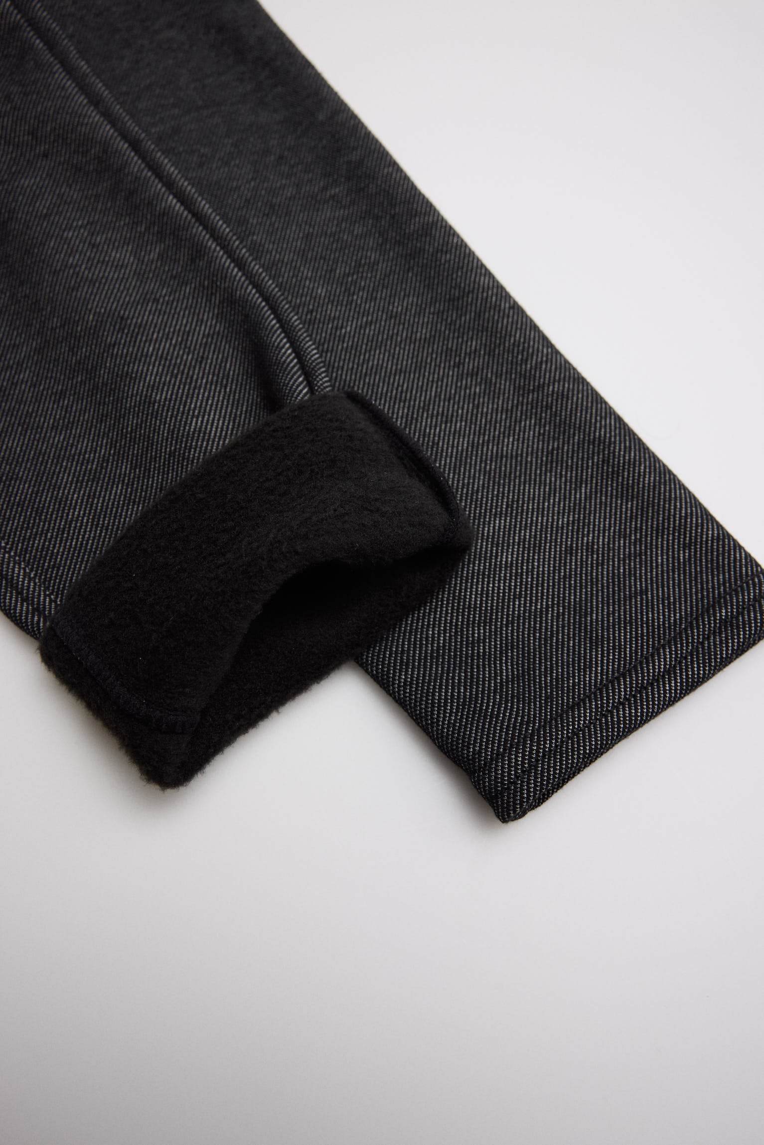 TÉRMICO Leggings afelpados niña efecto vaquero negro