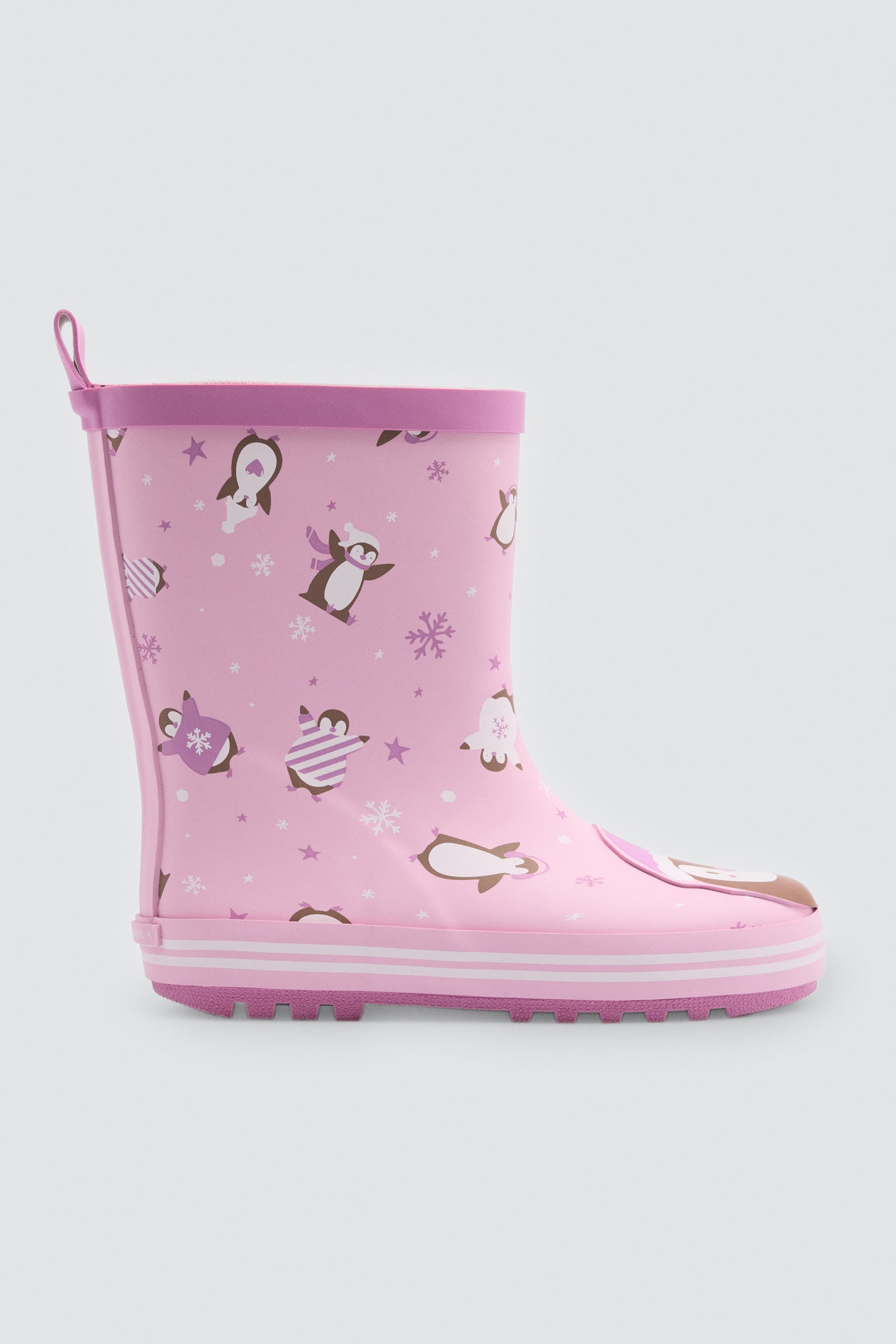 PREVENTA Botas de agua niña  forro interior estampado pingüinos