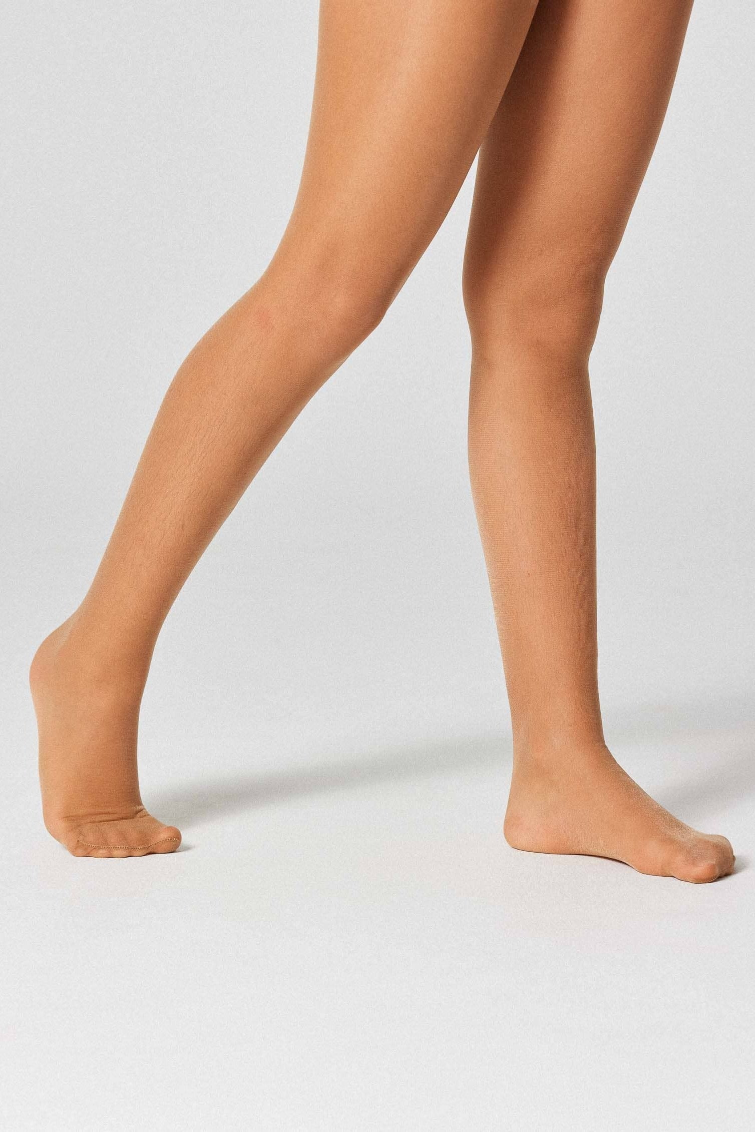 Panty infantil 10 denier natural
