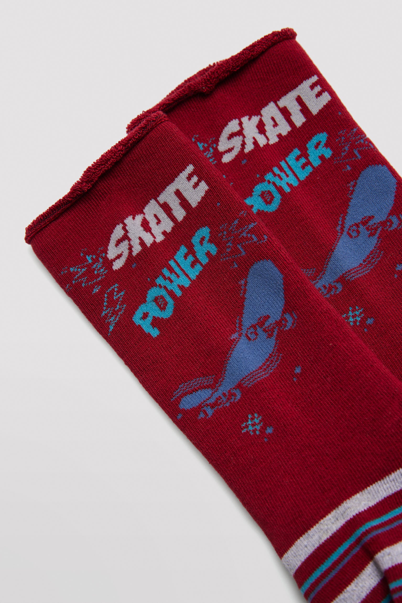 Pack of 3 thermal socks without cuffs for boys with skater prints