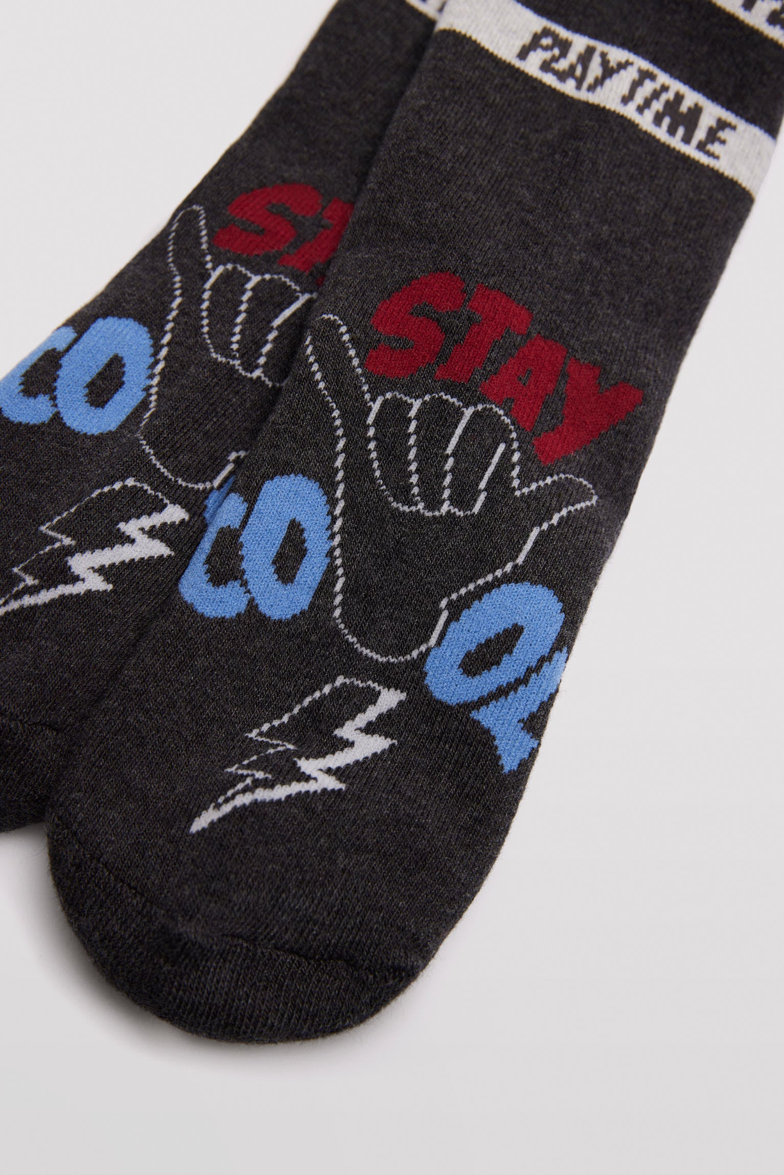 Pack of 3 thermal socks without cuffs for boys with skater prints