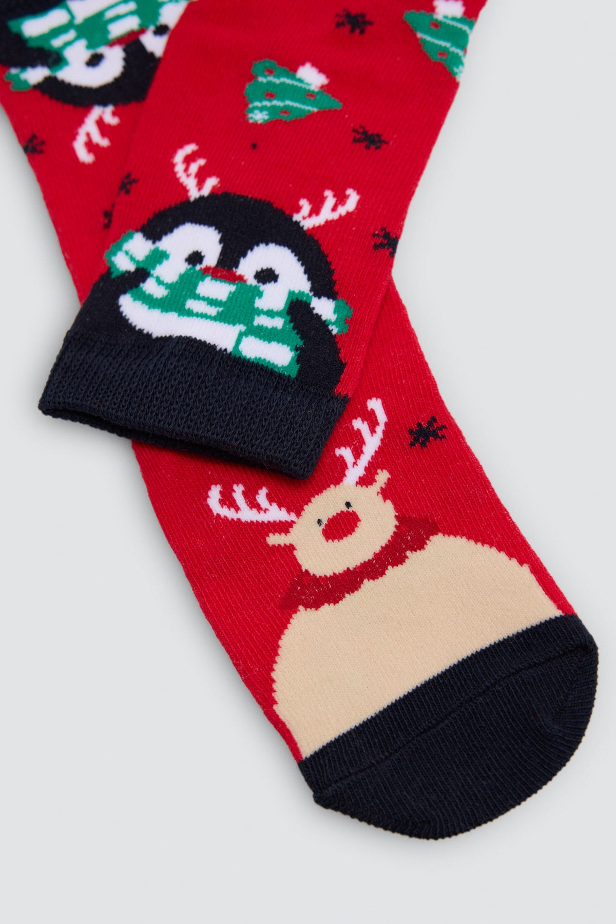 Pack 2 calcetines infantiles algodón navidad estampados
