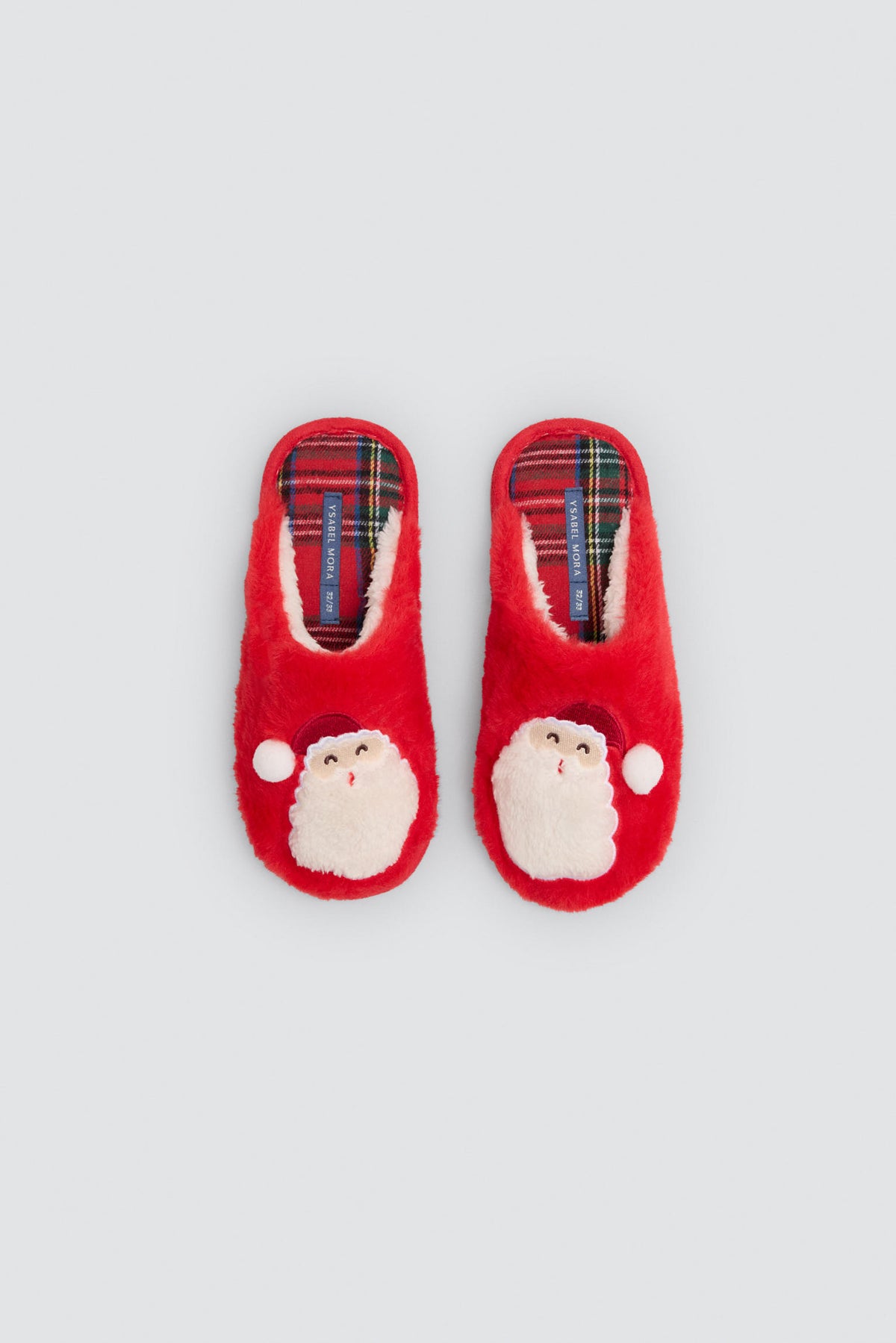 Zapatillas de casa infantiles navidad dibujo Papá Noel