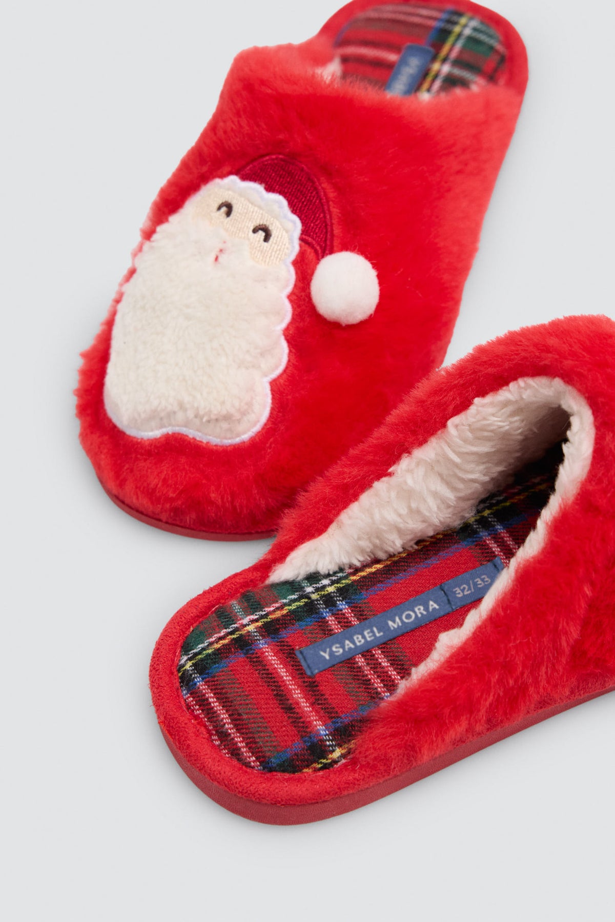 Zapatillas de casa infantiles navidad dibujo Papá Noel