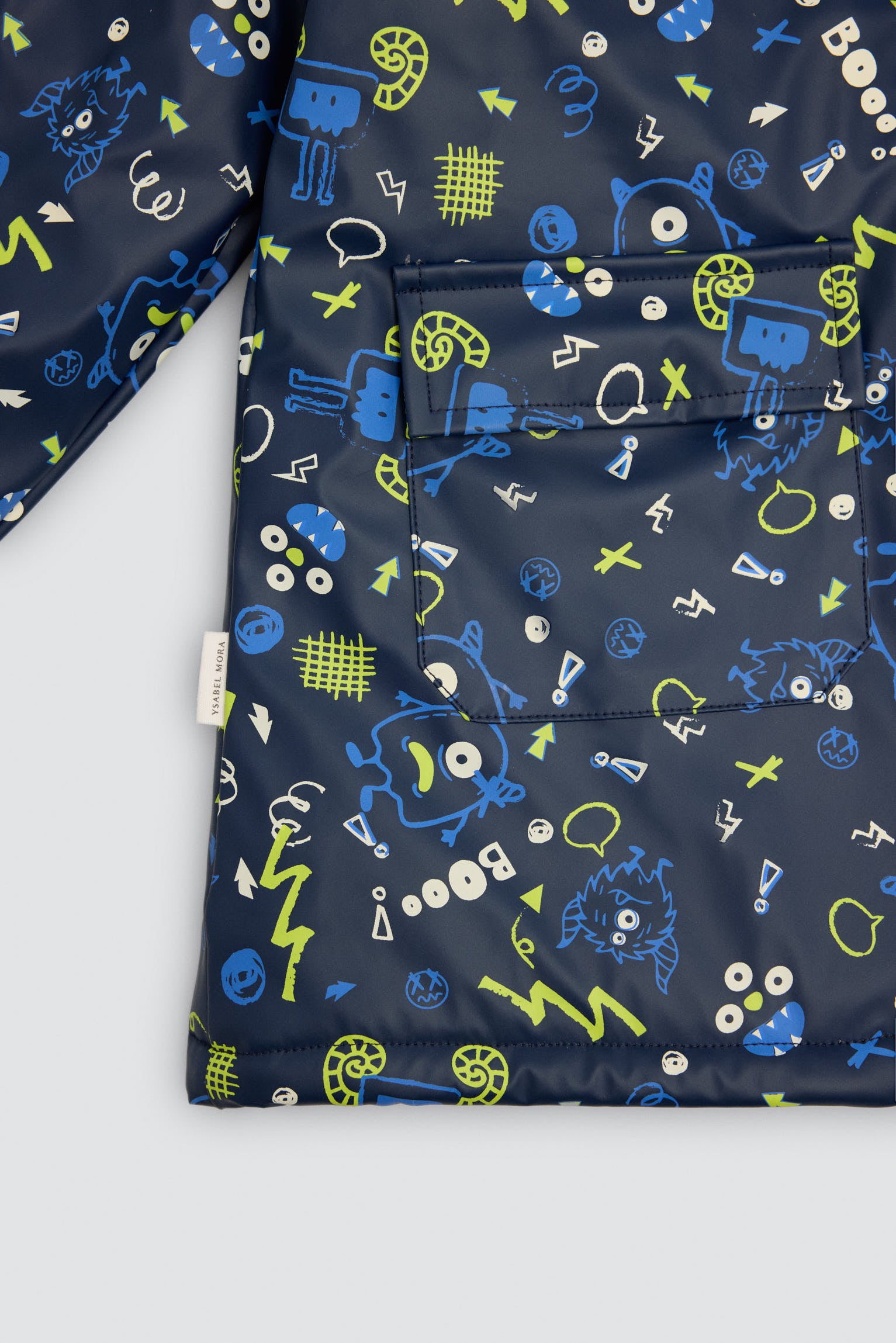 PREVENTA Chubasquero niño forro polar estampado monstruos