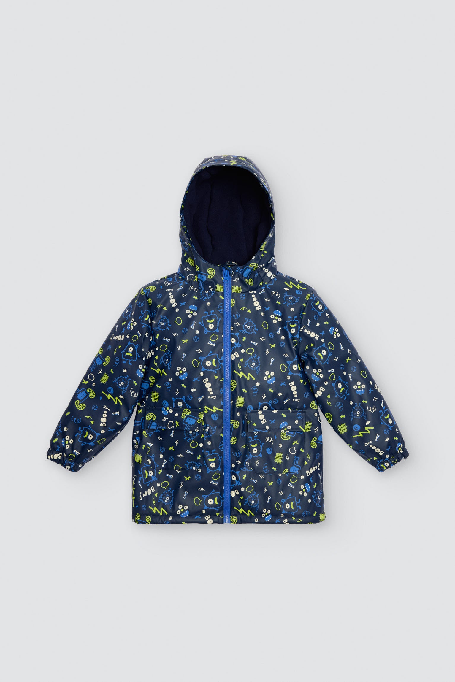 PREVENTA Chubasquero niño forro polar estampado monstruos