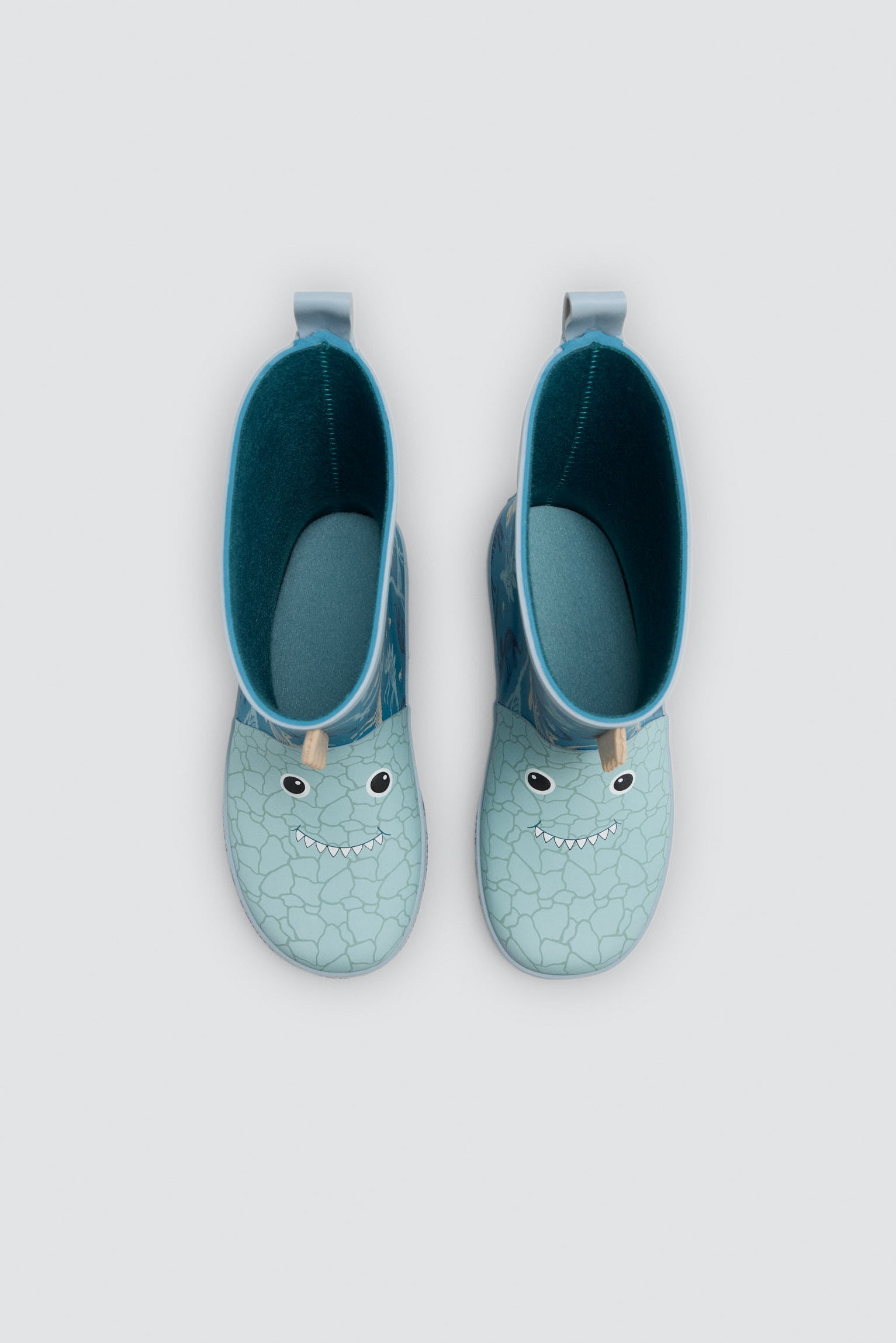 Botas de agua niño detalles 3D estampado dinosaurios