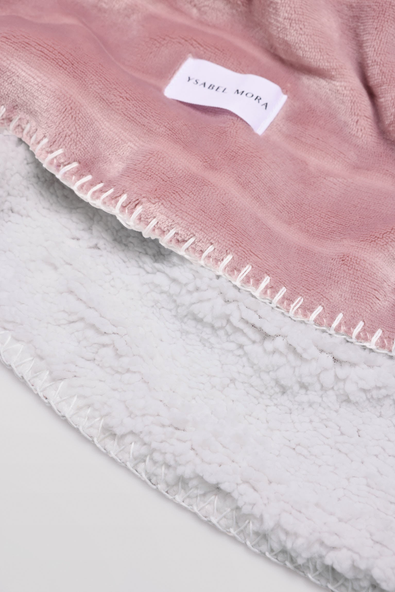 Pink plain print blanket