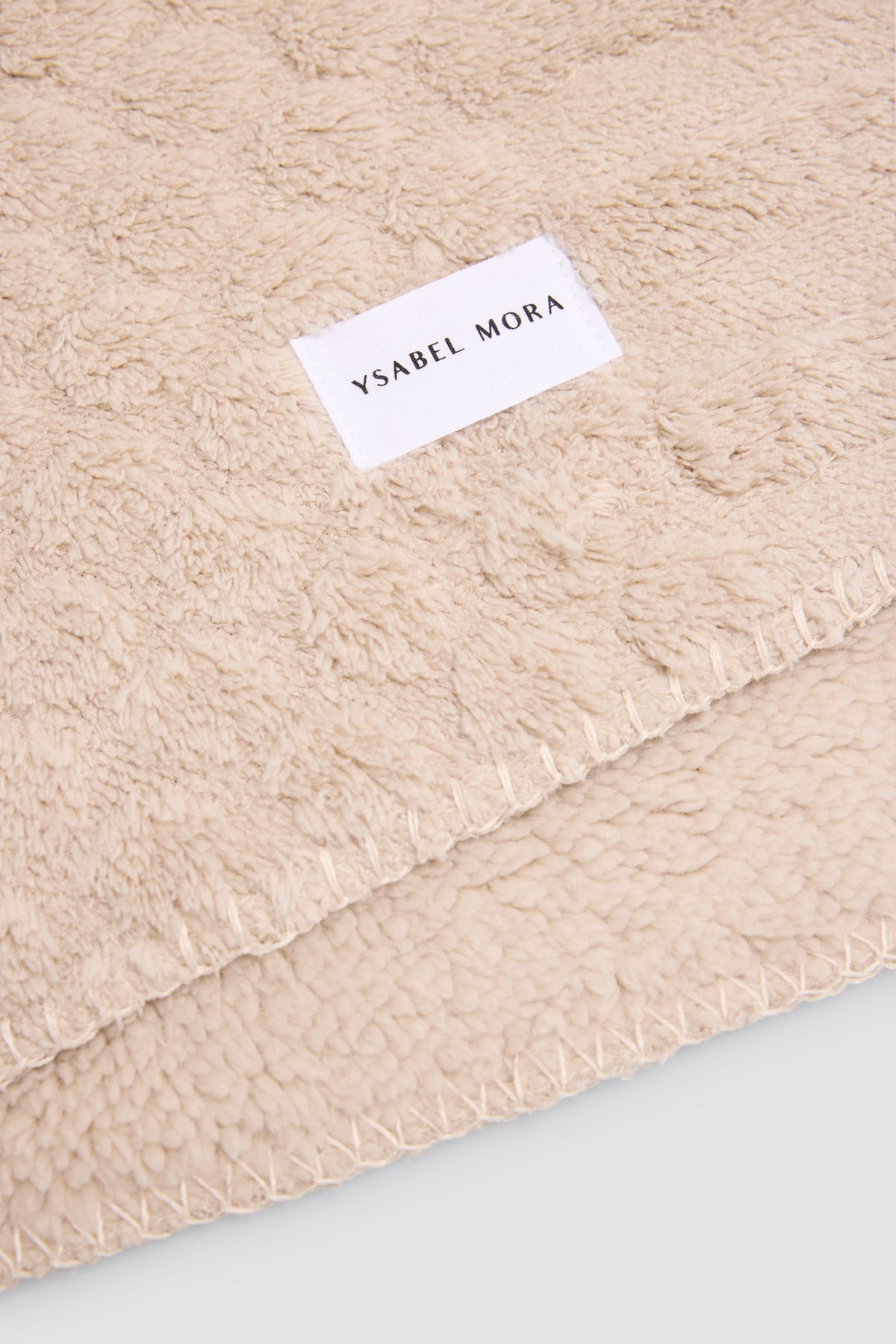 Manta texturizada estampada  beige