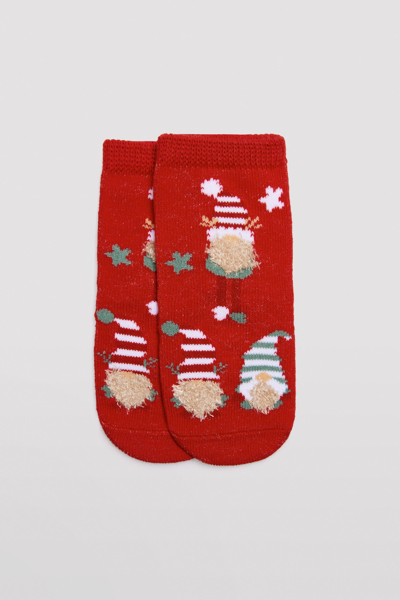 52851KIT-5-calcetines-navidad-bebe-ysabel-mora - Rojo