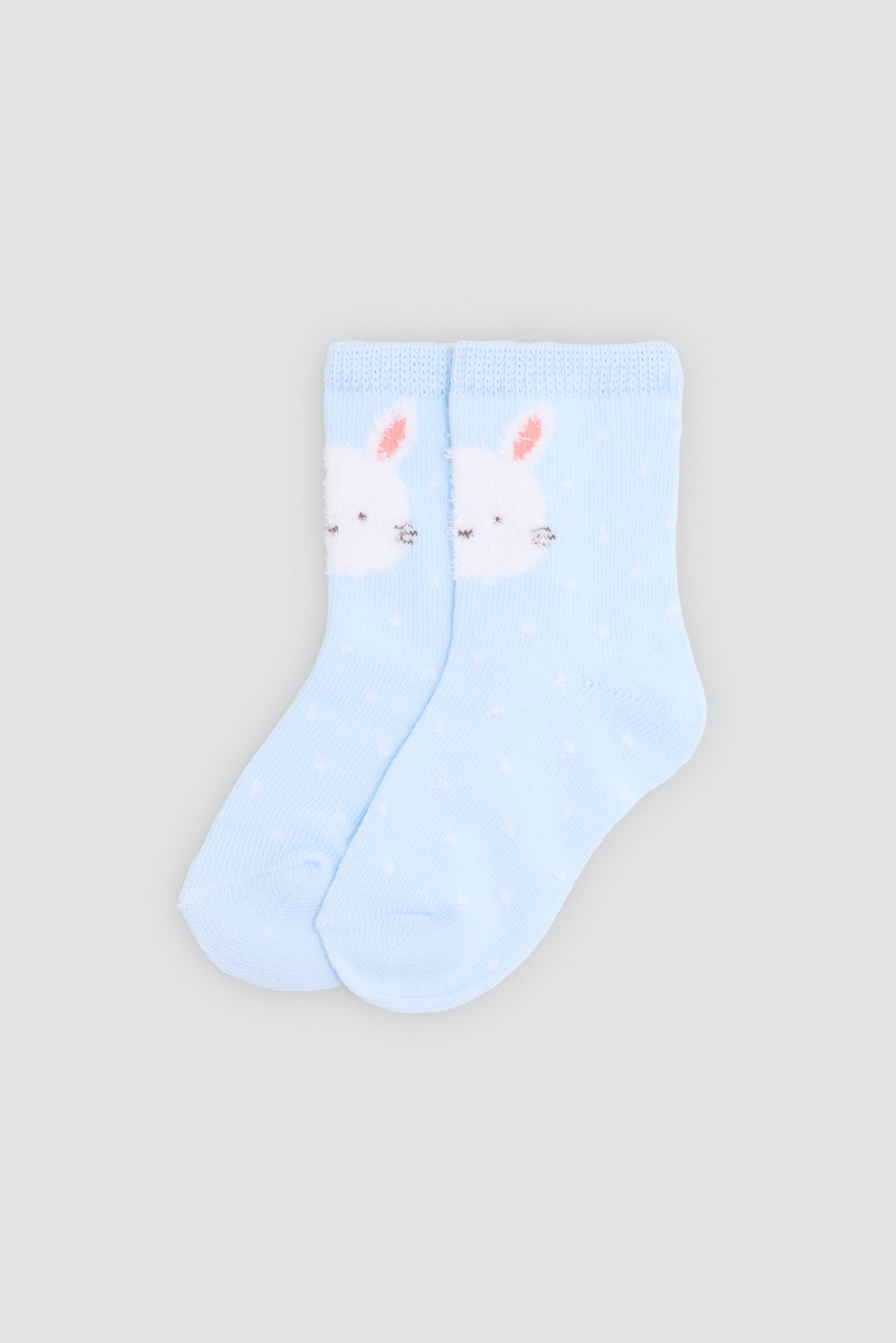 Pack 4 calcetines bebé estampados divertidos conejos