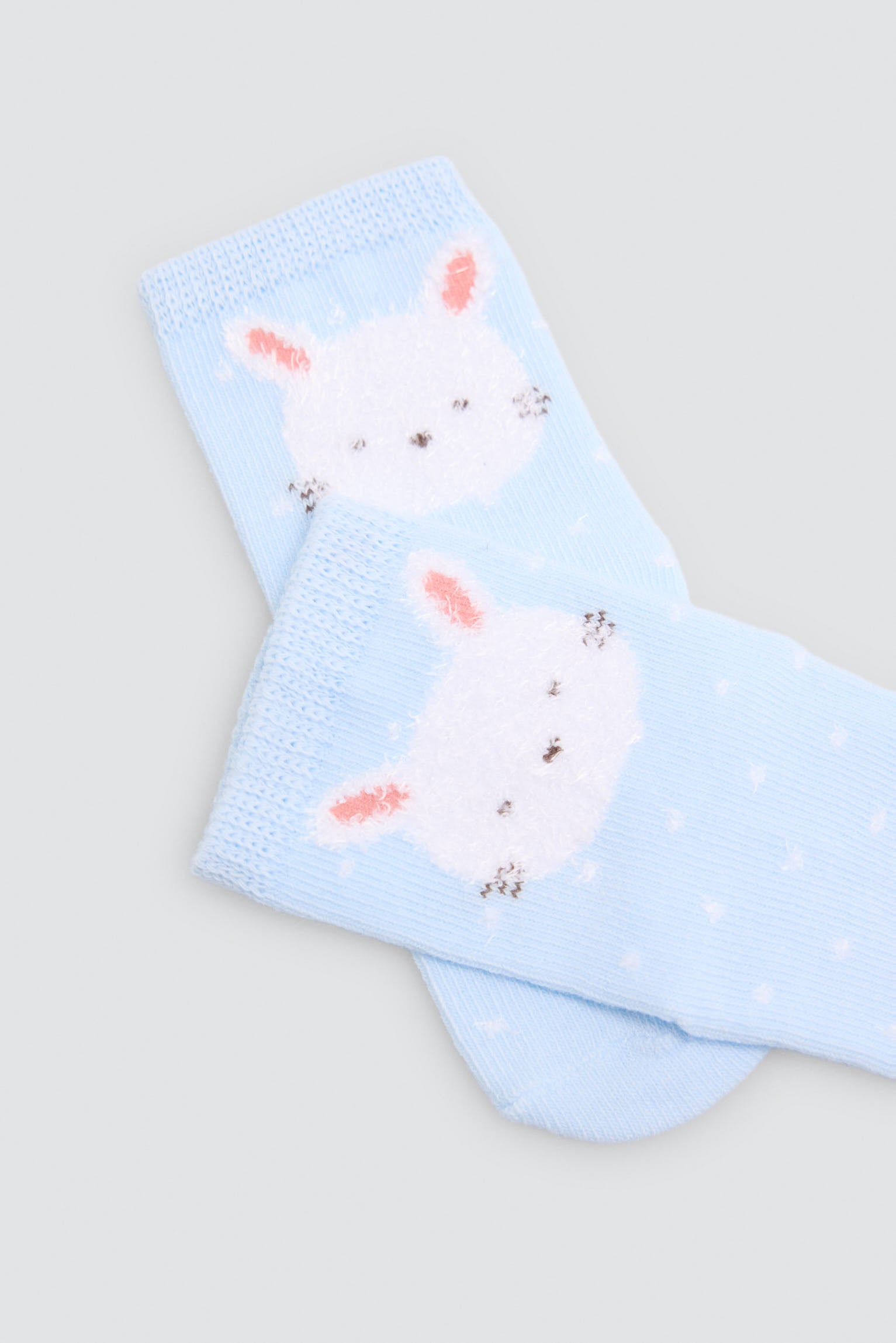 Pack 4 calcetines bebé estampados divertidos conejos