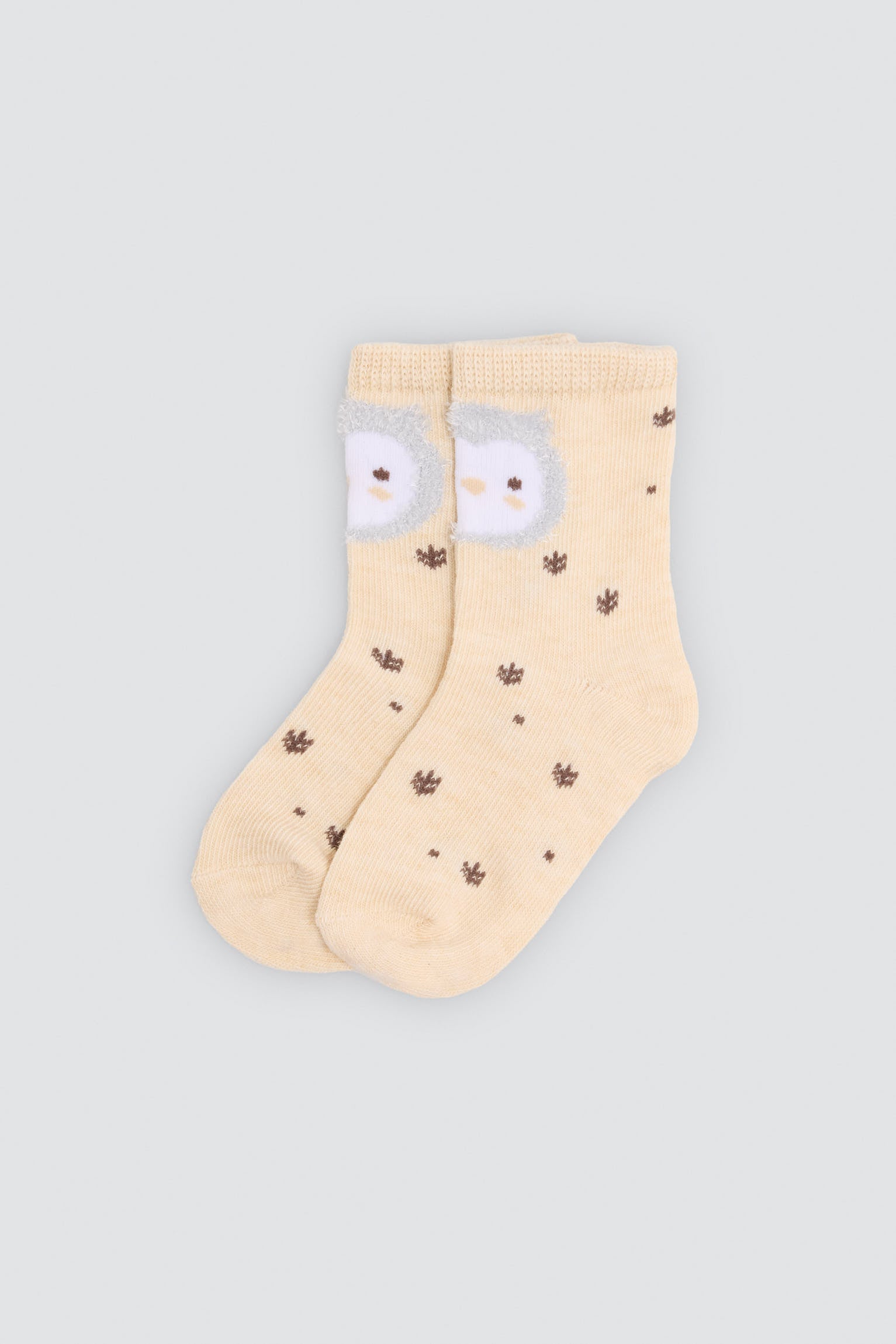 Pack 4 calcetines bebé estampado búhos y árboles