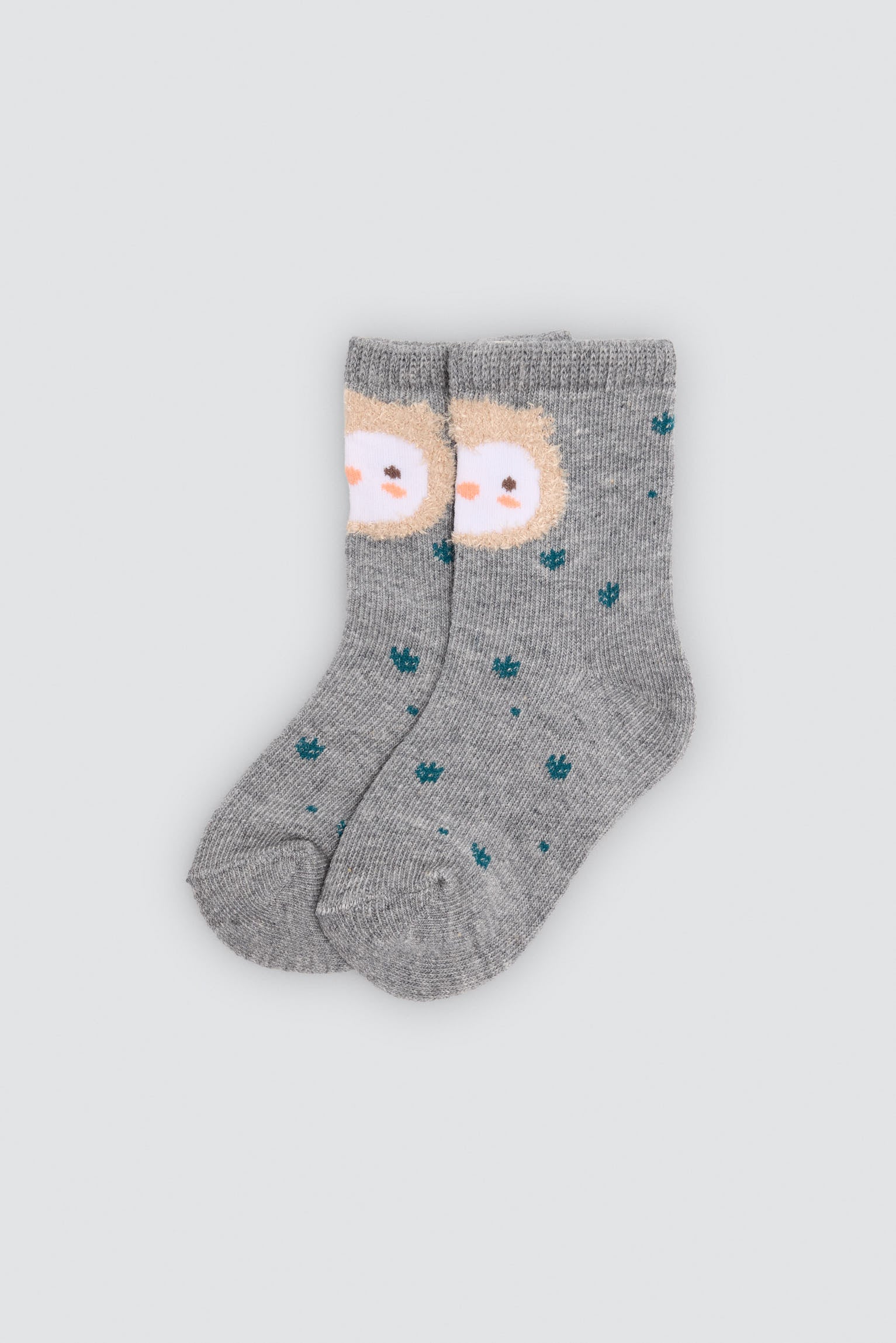 Pack 4 calcetines bebé estampado búhos y árboles