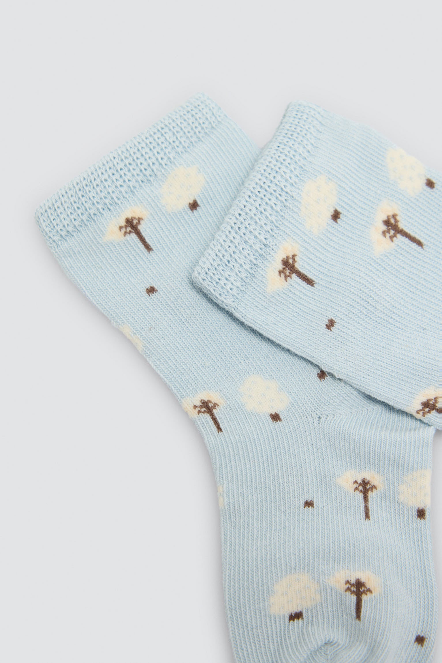 Pack 4 calcetines bebé estampado búhos y árboles