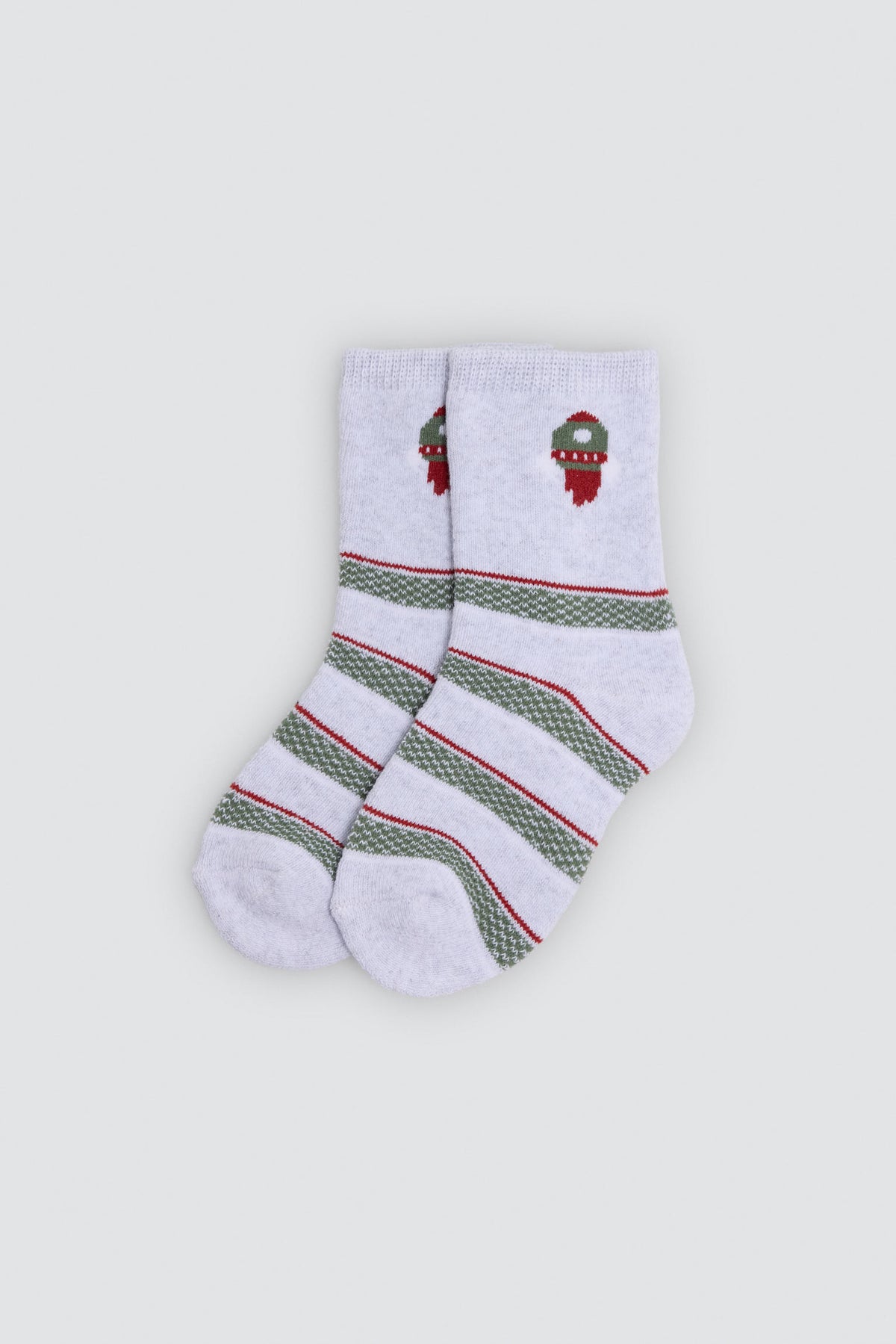 Pack 4 calcetines bebé térmicos algodón estampado espacio y cohetes