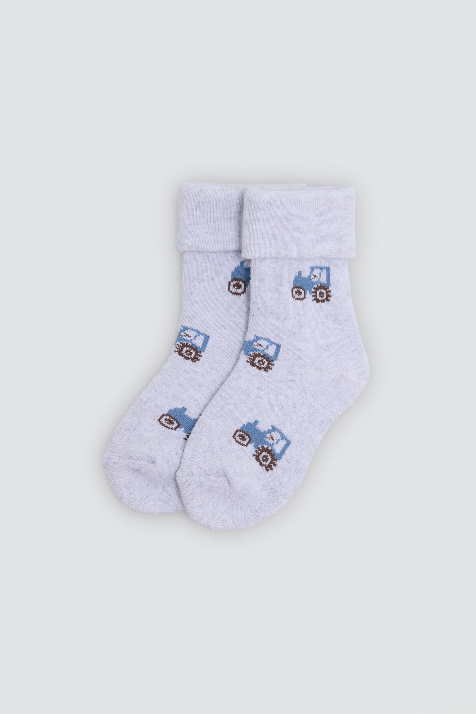 Pack 4 calcetines bebé térmicos estampado tractores y cerdos