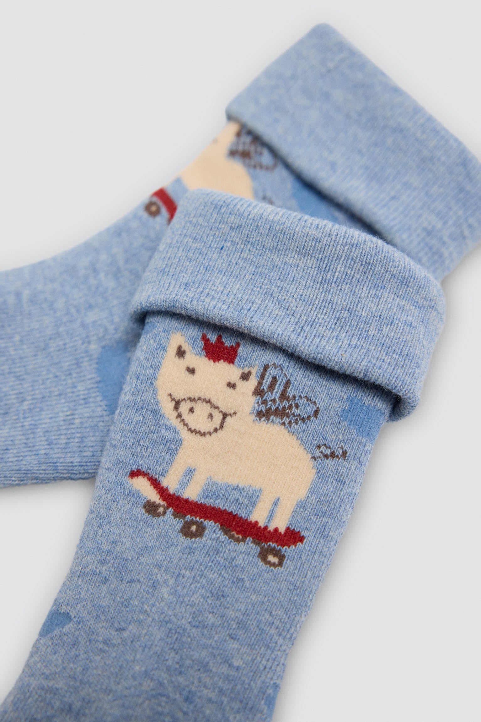 Pack 4 calcetines bebé térmicos estampado tractores y cerdos