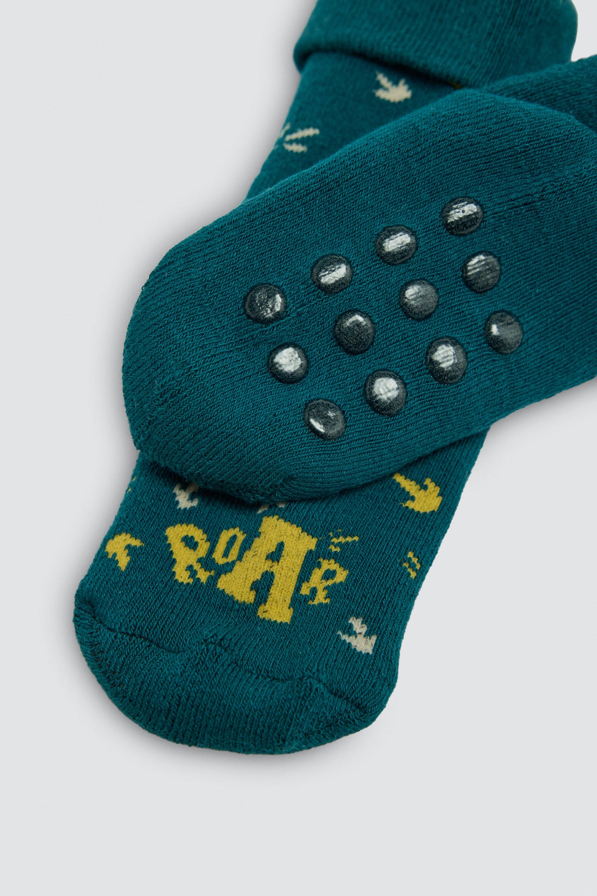 Pack 4 calcetines bebé térmicos antideslizantes algodón estampado tractores y  flechas