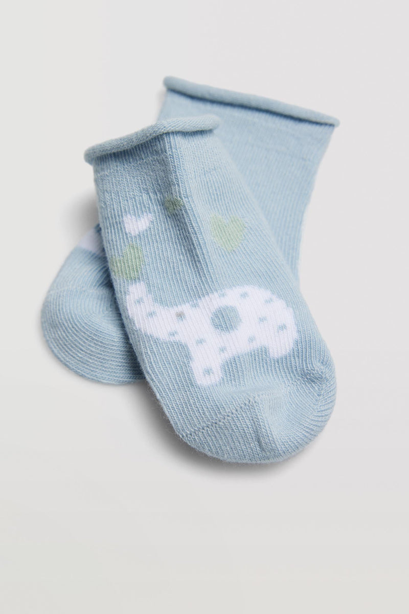Pack calcetines recién nacido unisex, algodón, estampado