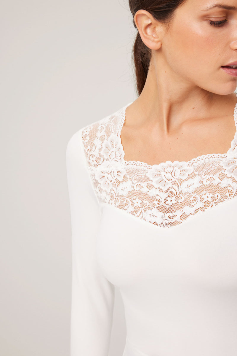 Ysabel Mora Camiseta Térmica mujer encaje talla S 70005 color Gris -  Mercería Noiva