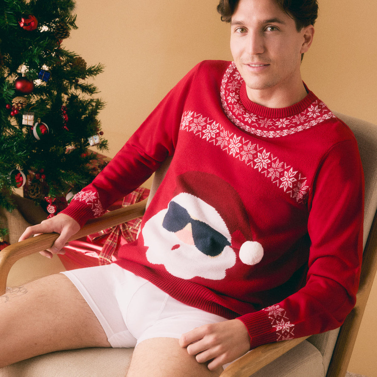 Pijama Calzones NavideÃ±os Para Hombre Navidad Sueteres NavideÃ±os - Main Image