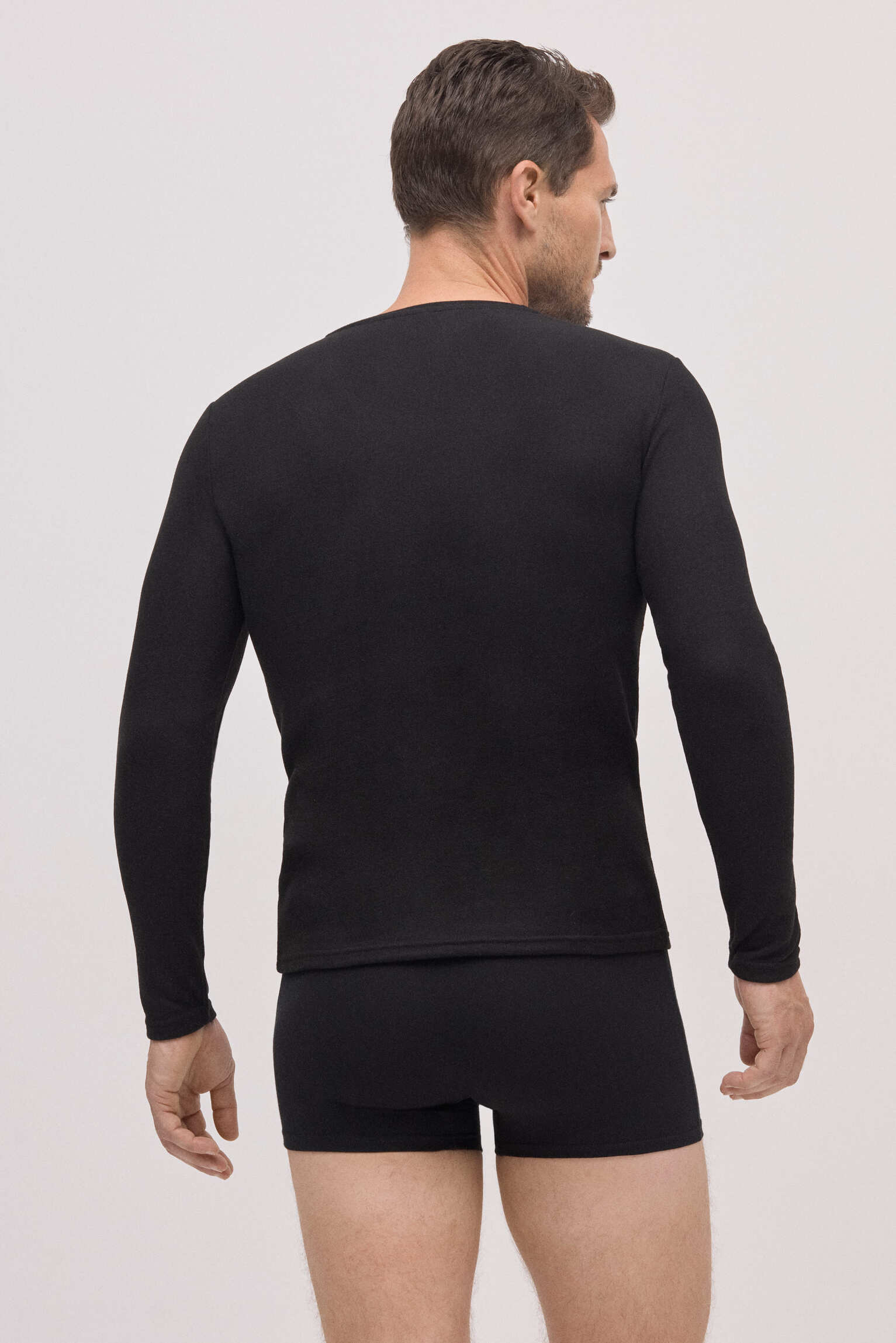 Extra Warm black thermal t-shirt for men