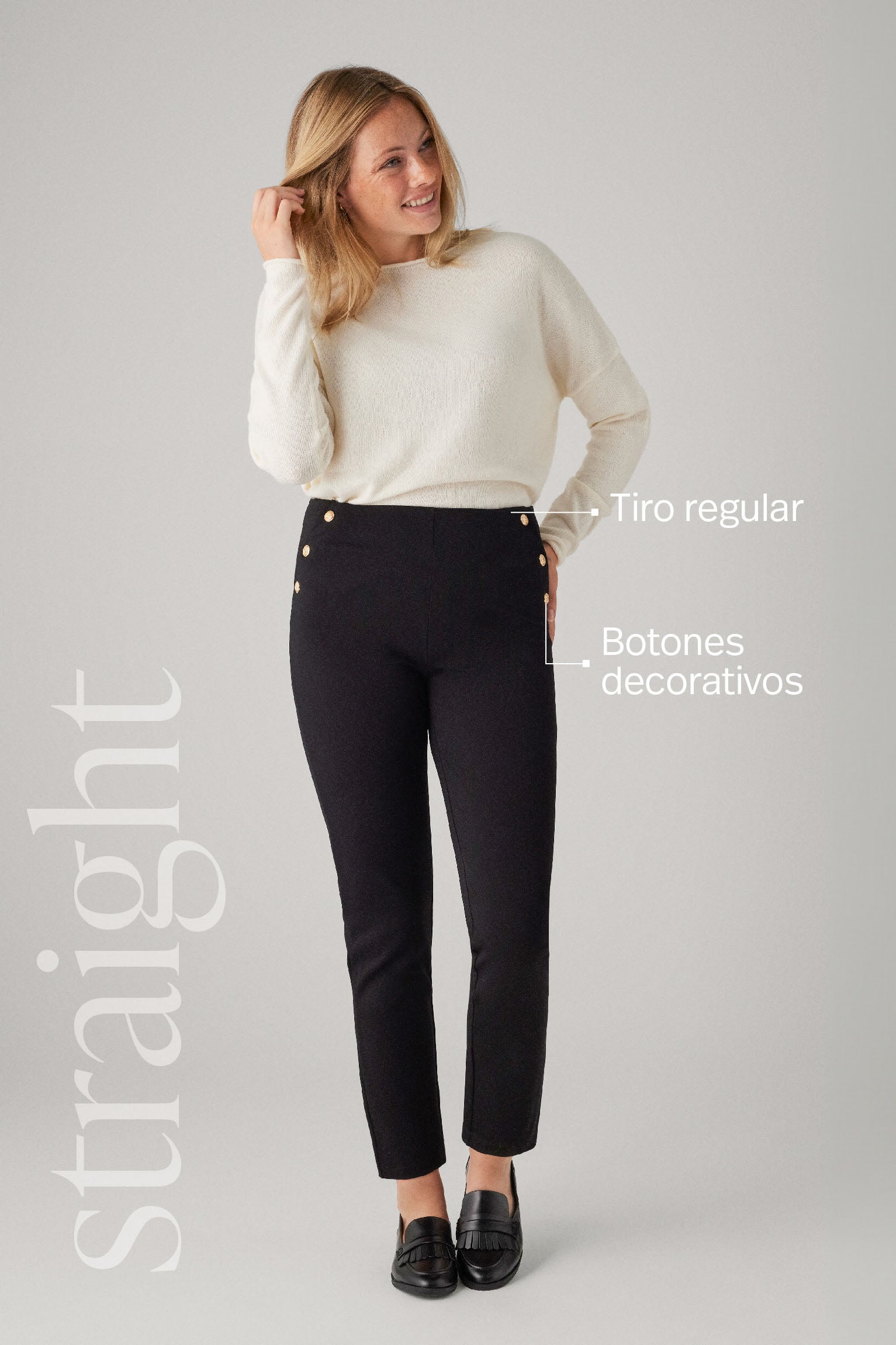 70425-6-pantalones-leggings-botones-ysabel-mora - Negro