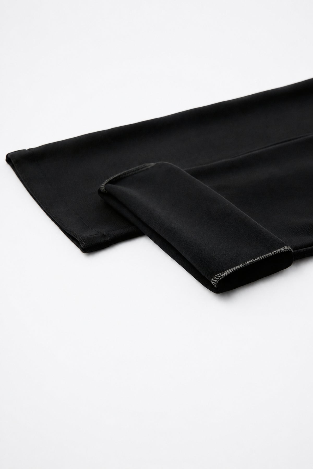 TÉRMICO Pantalones efecto piel acampanados push-up negro