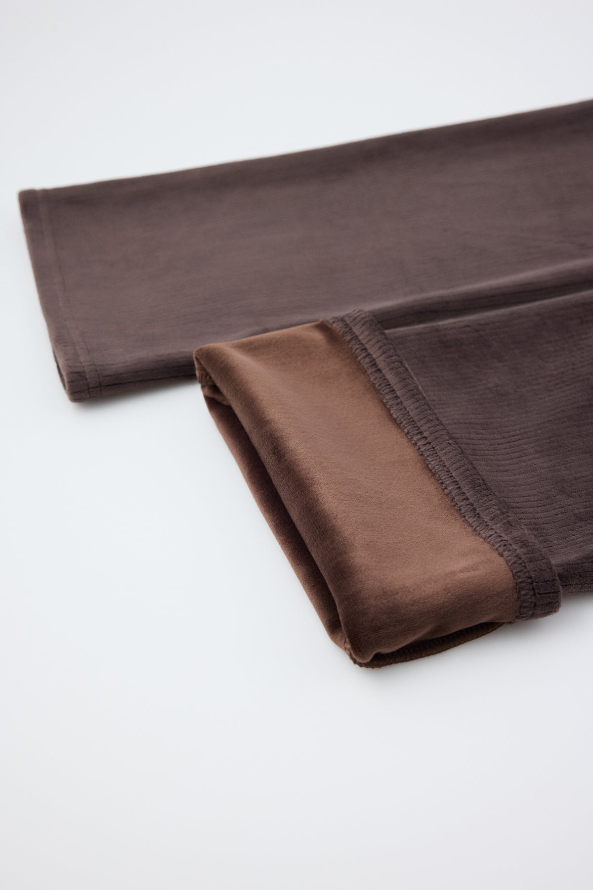 ULTRA TÉRMICO Leggings acampanados efecto pana marrón chocolate