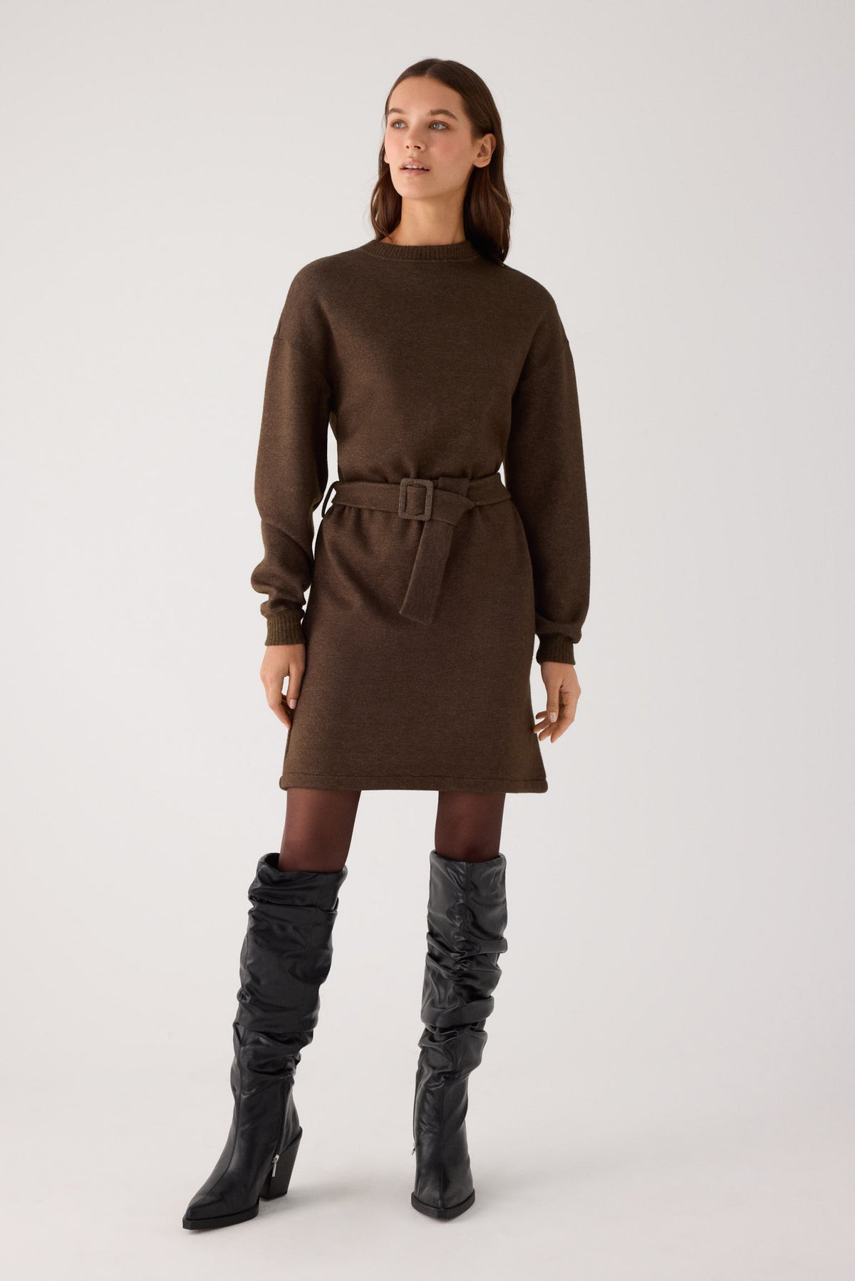 70726-melange-chocolate-vestido-calido-corto-cinturon-ajustable-marron-chocolate
