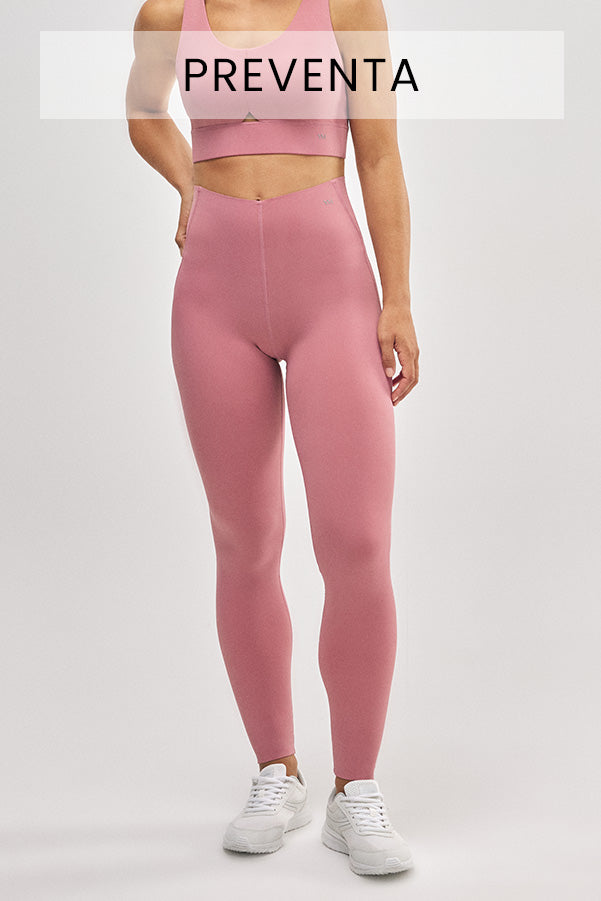 PRESALE Long compression sports leggings with a flat stomach in pink