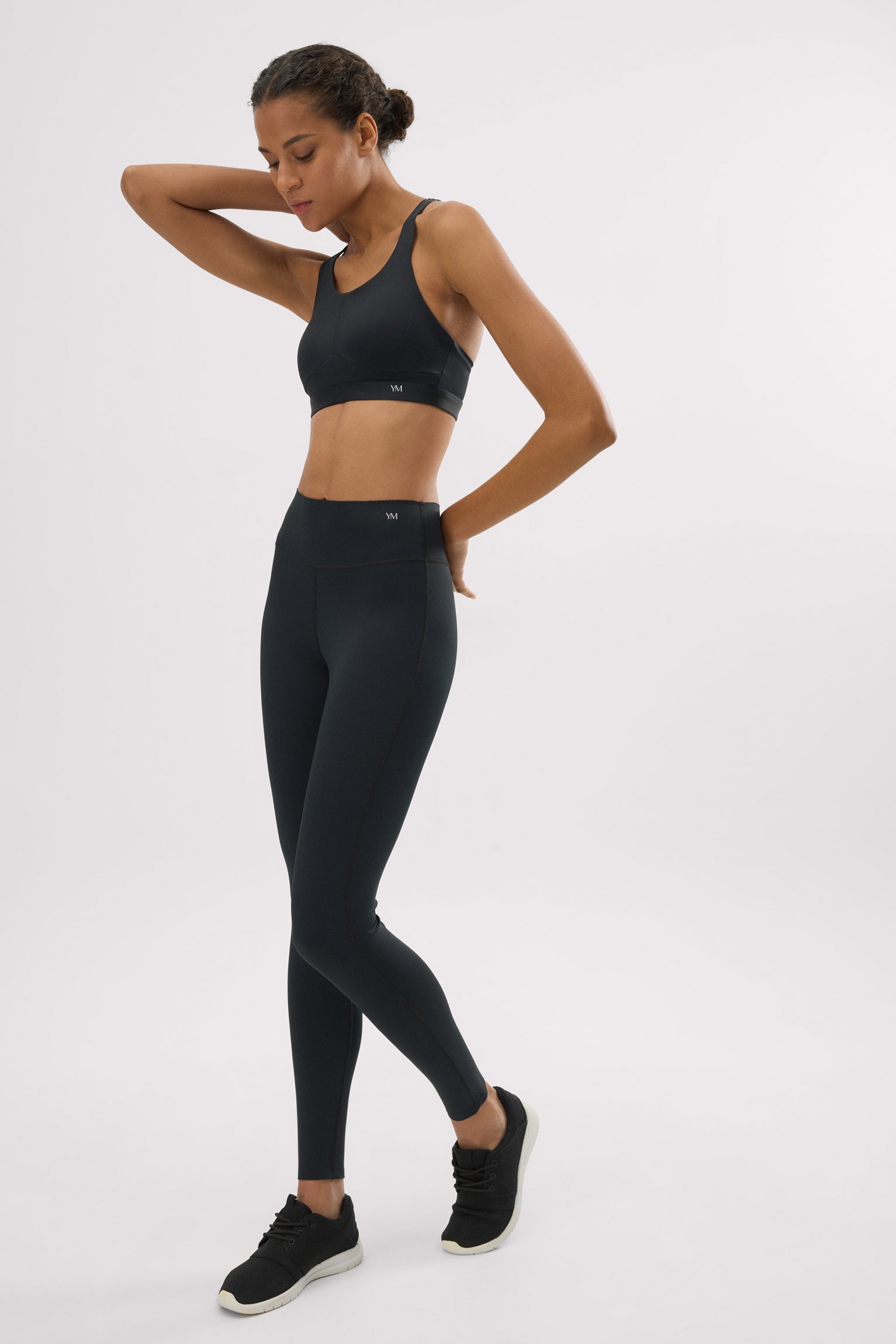 Leggings deportivos Compressive efecto push-up negro