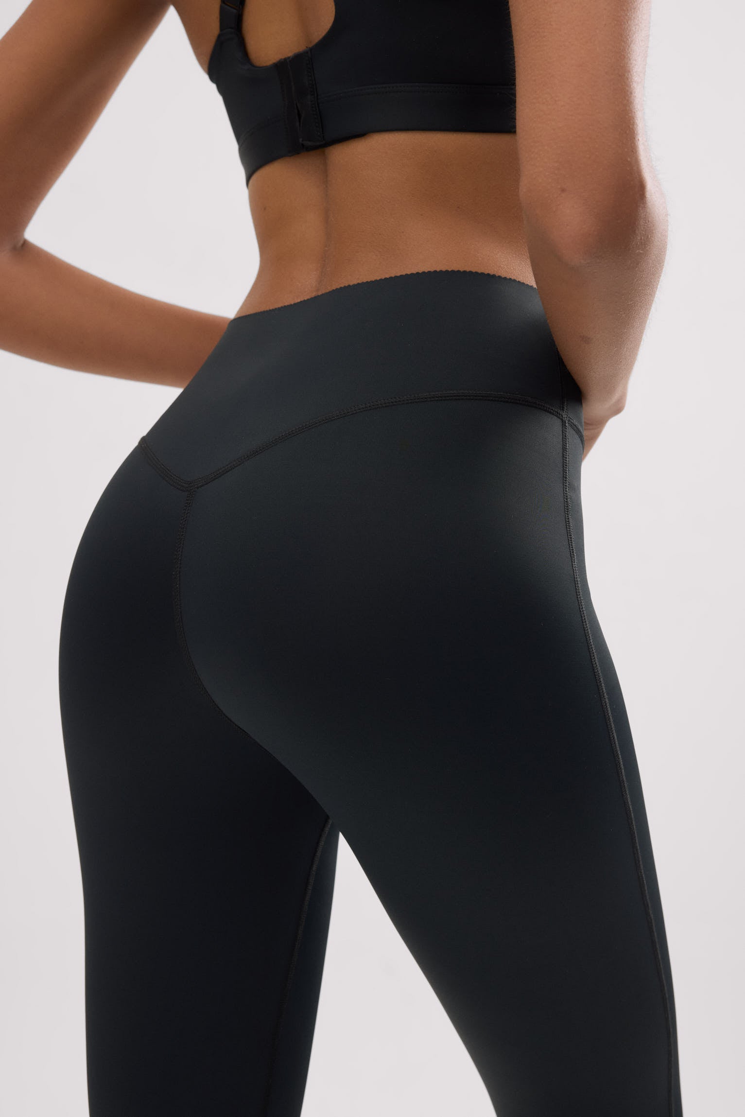 Leggings deportivos Compressive efecto push-up negro