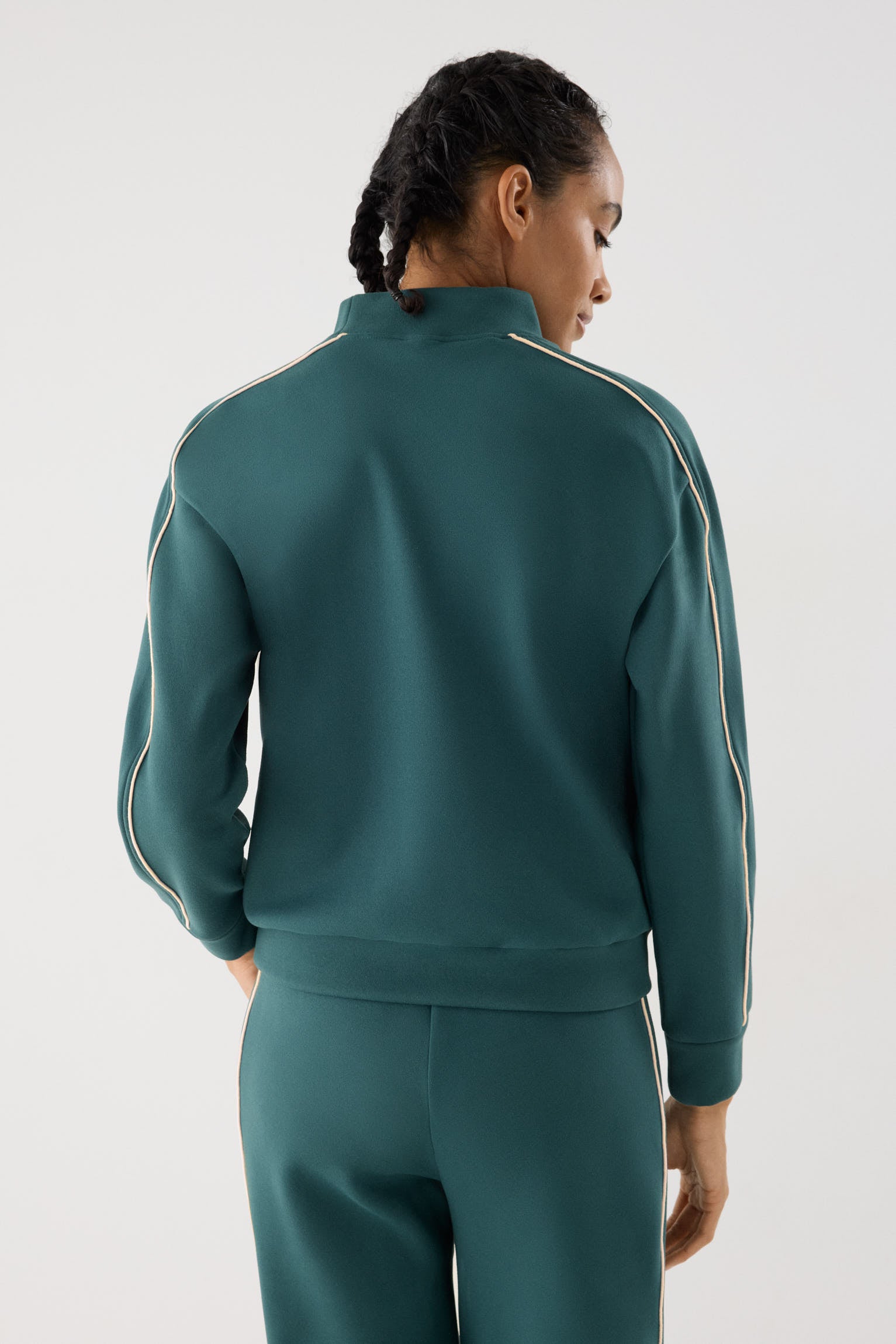 sudadera deportiva estilo casual Slowloom en ver azulado transformative teal vista en movimiento para entrenamientos diseño cómodo special price