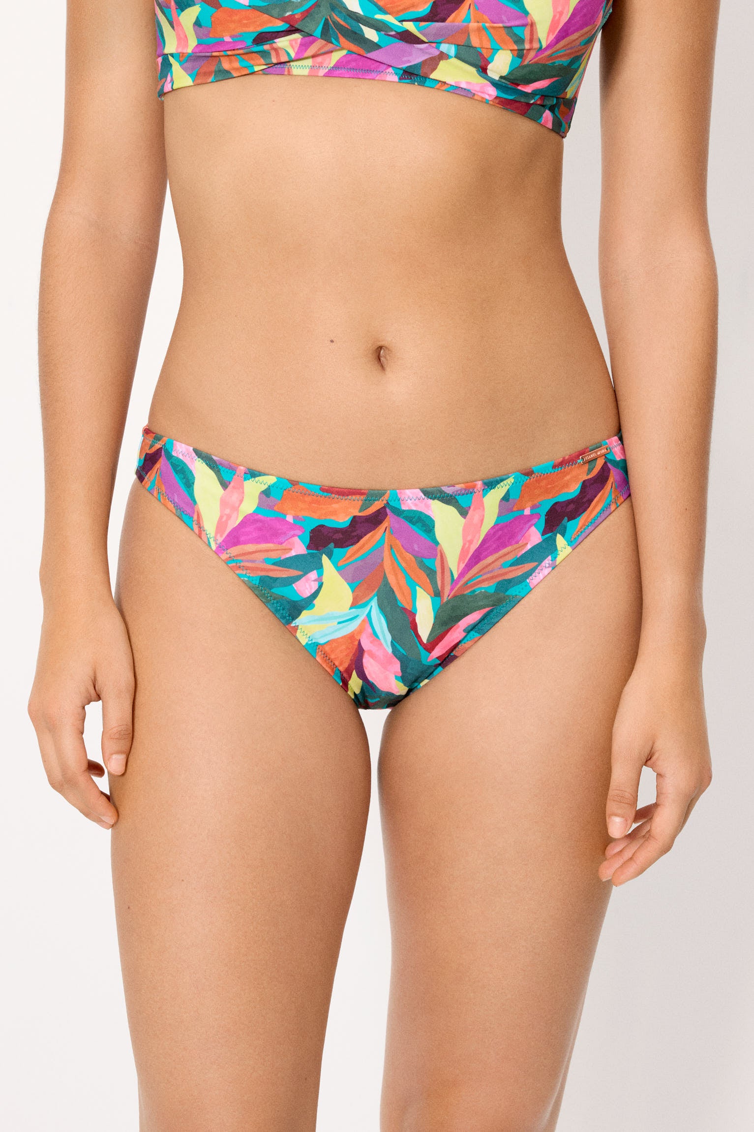 Braga bikini estampado hojas