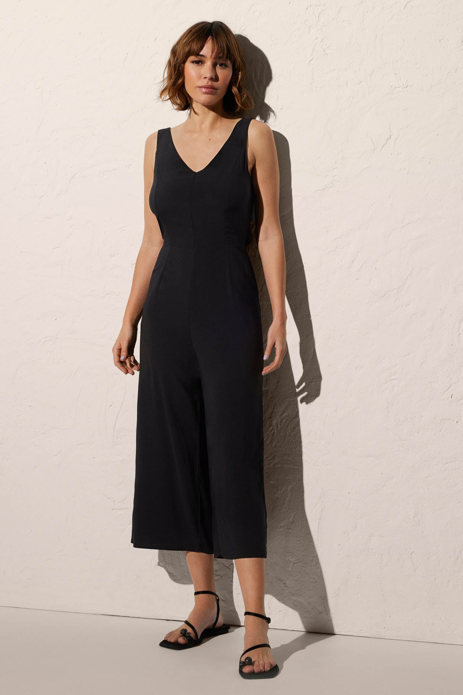 86062-1-vestido-playa-largo-liso-mujer-ysabel-mora - Negro