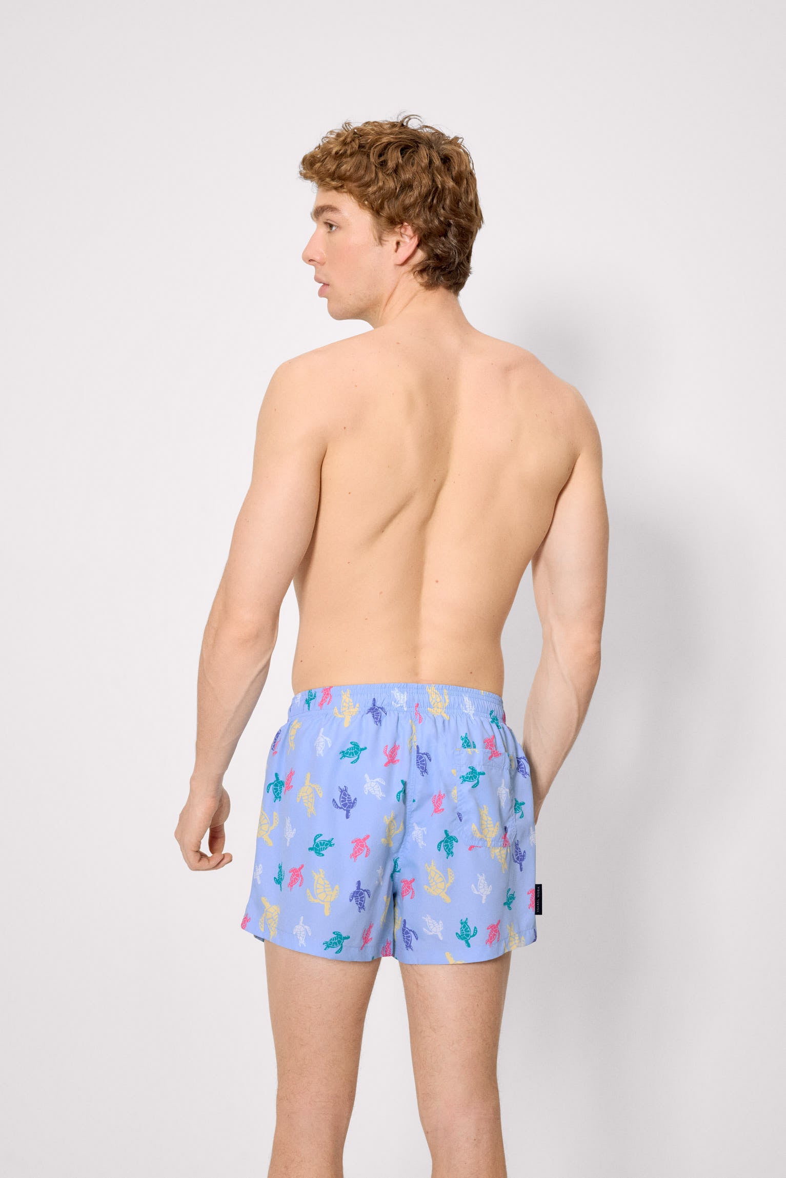 Bañador corto estampado tortugas multicolor - Ysabel Mora