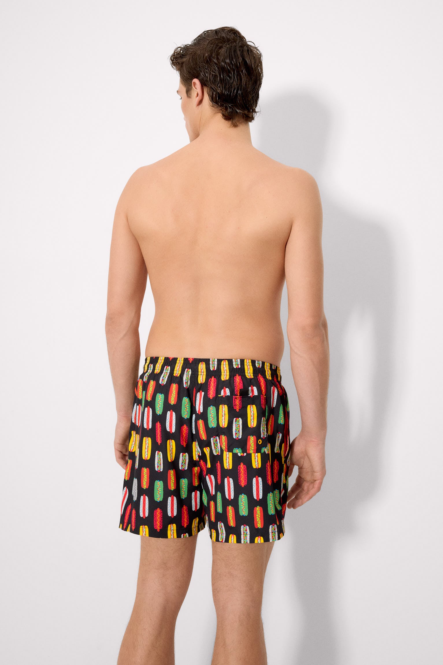 Bañador medio estampado hot dog multicolor Sockarrats