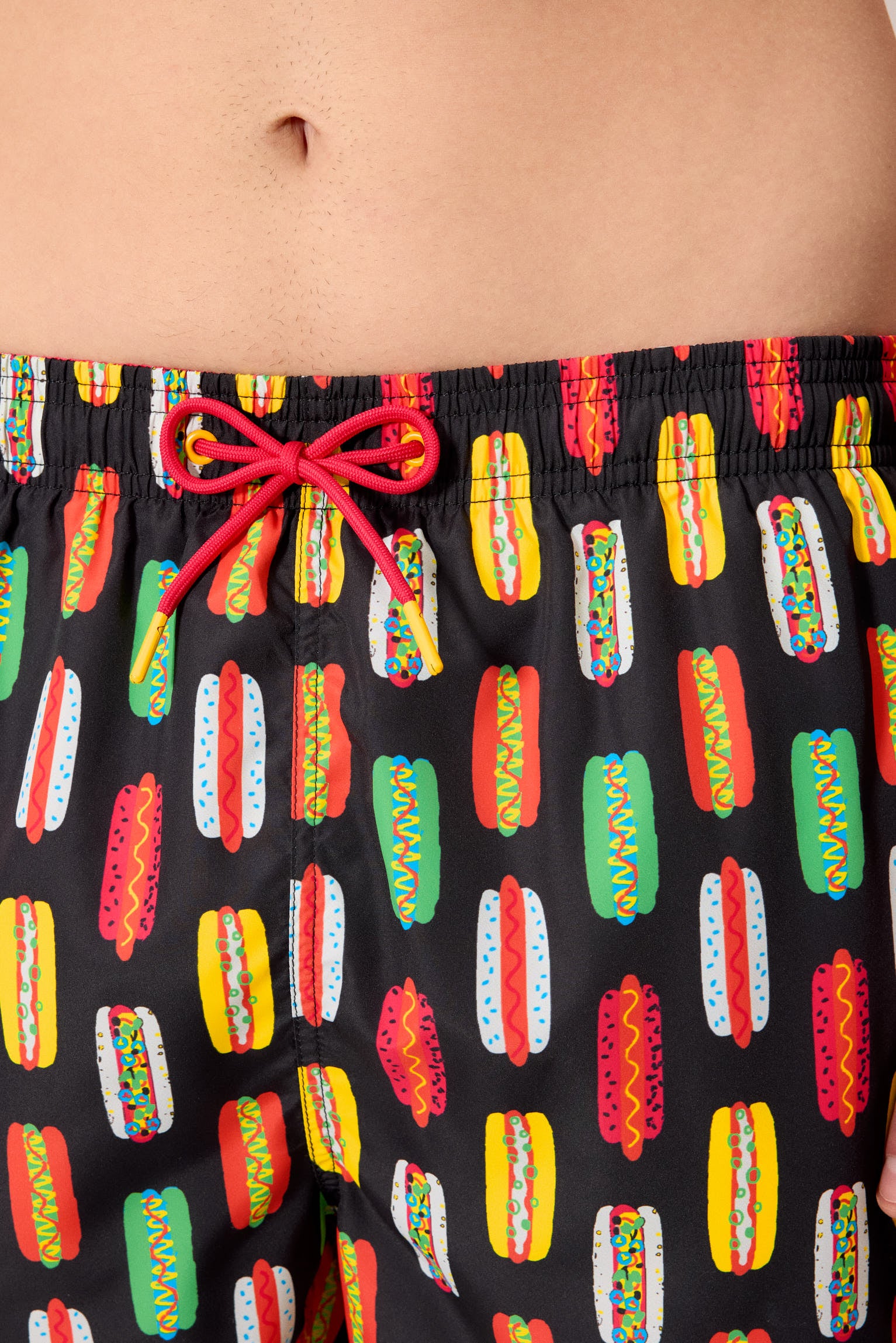 Bañador medio estampado hot dog multicolor Sockarrats