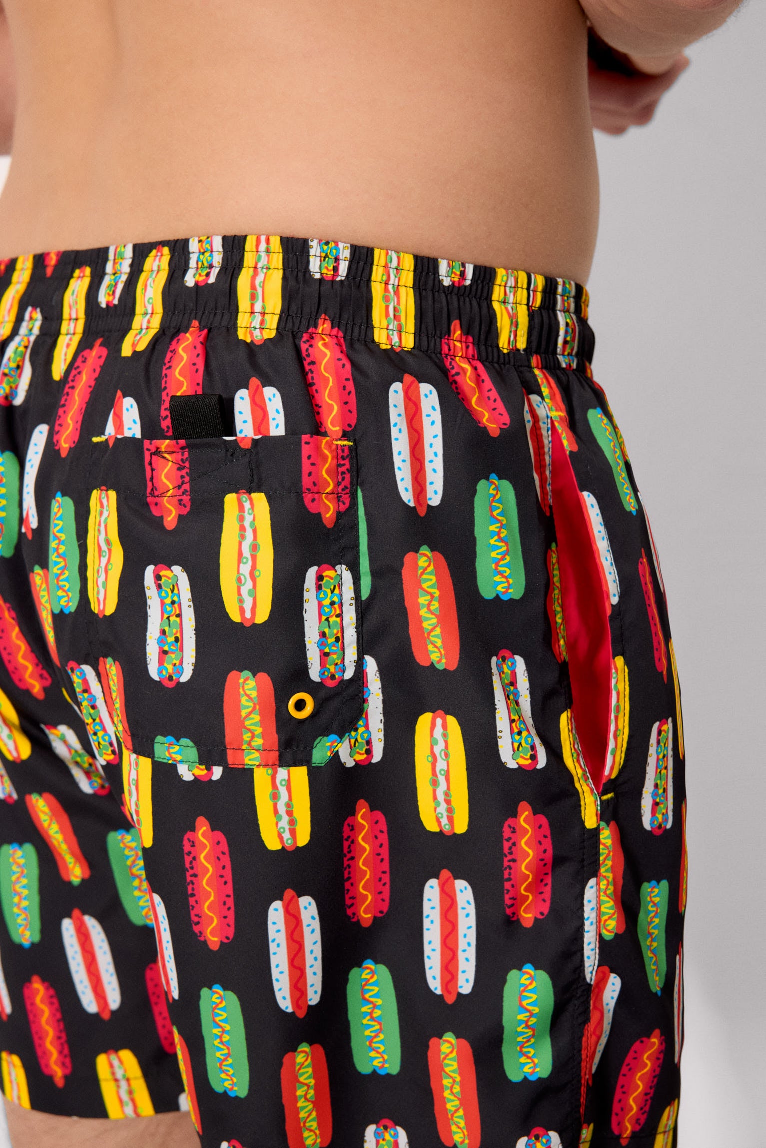 Bañador medio estampado hot dog multicolor Sockarrats