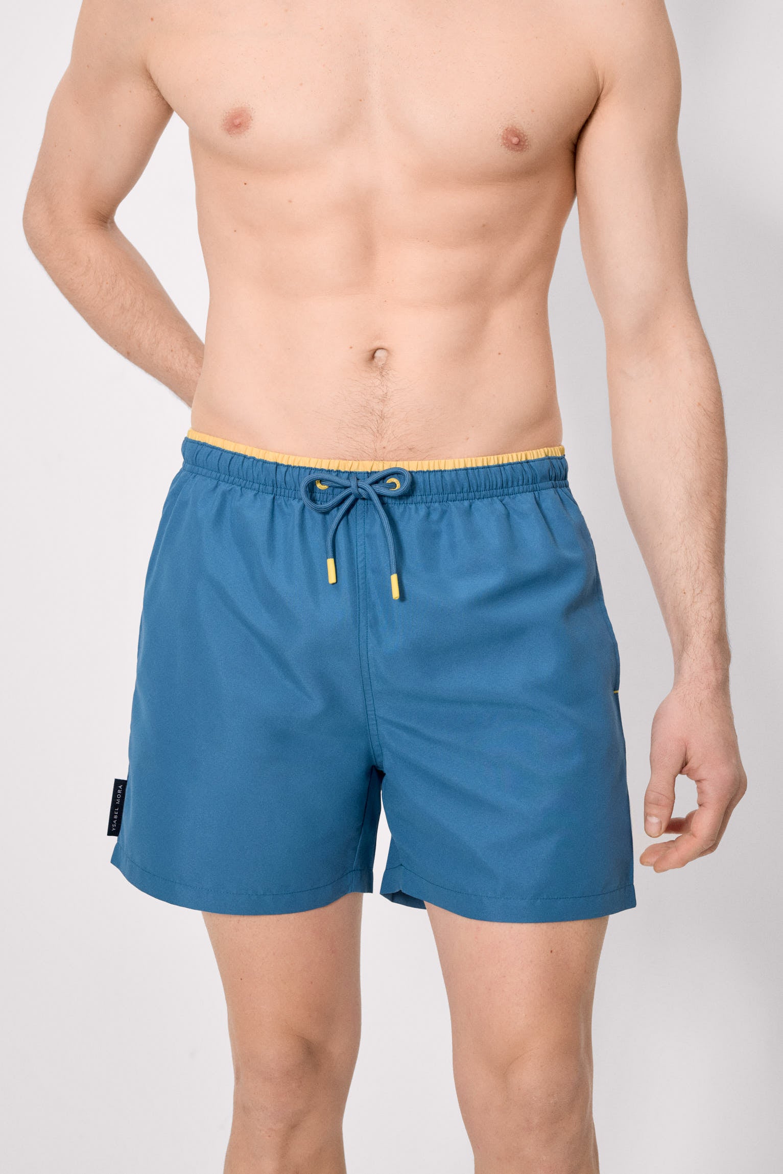 Bañador medio básico azul - Ysabel Mora