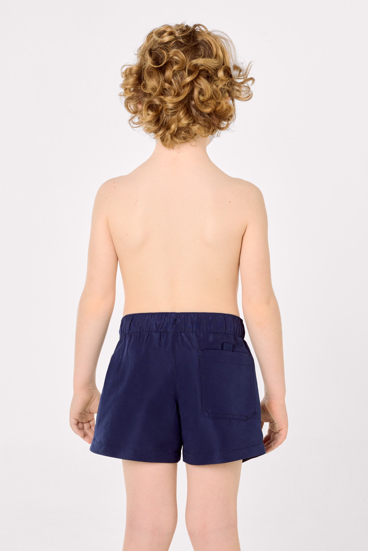 Bañador niño corto liso marino - Ysabel Mora