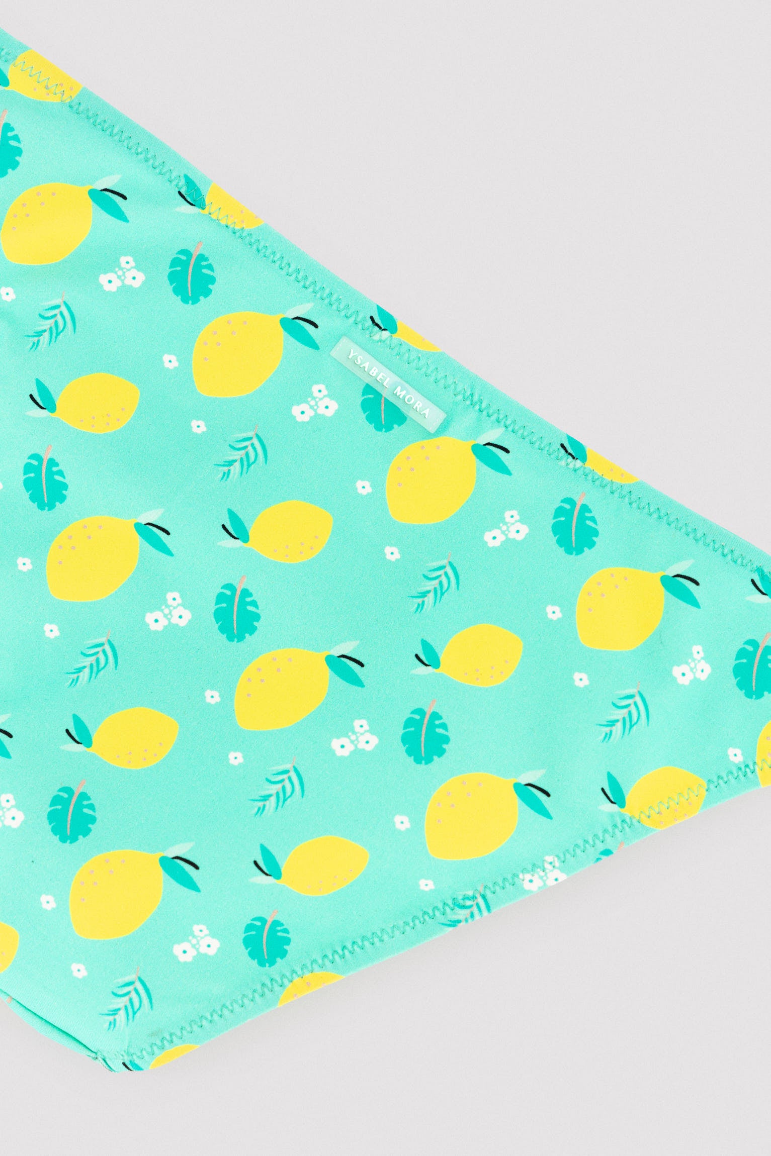 Bikini niña detalle volante estampado limones - Ysabel Mora